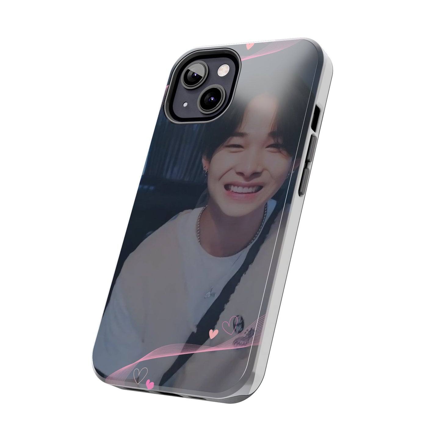 Customizable Phone Case, Cute Phone Cover, Gifts for Teens, Personalized Accessories, Trendy Phone Protection, Heart Design