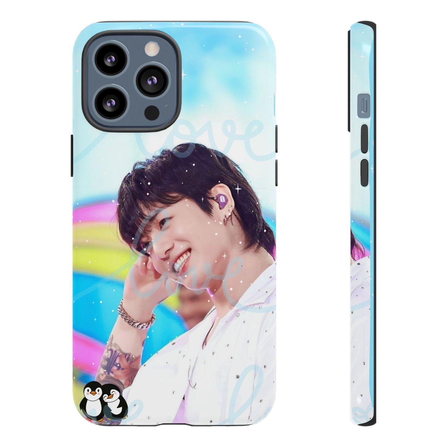 Jungkook Phone Case - Love Rainbow Kpop Design
