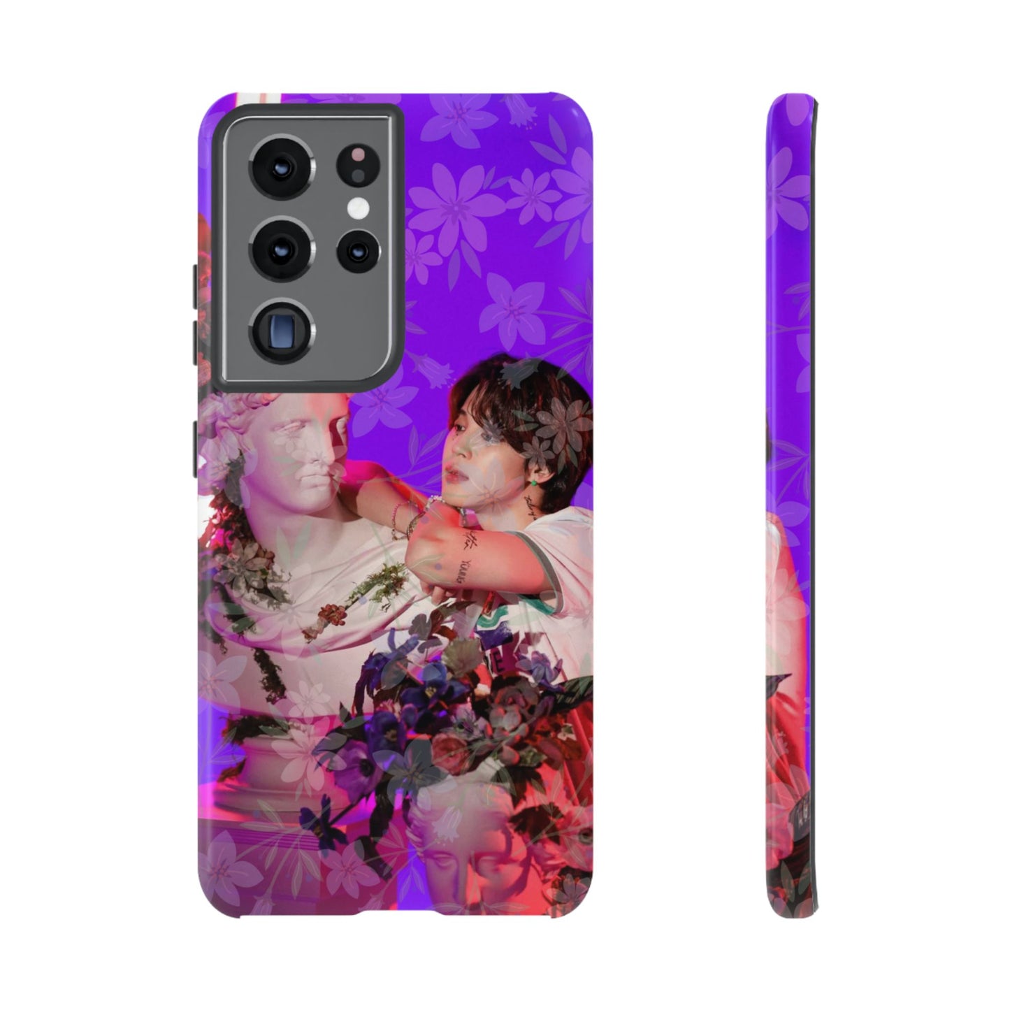 Park Jimin Phone Case — Retro Floral Phone Cover
