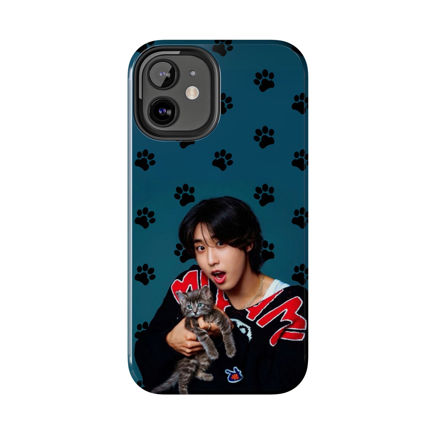 Han Jisung Paw Pattern Tough Phone Case — Photo Graphic Design