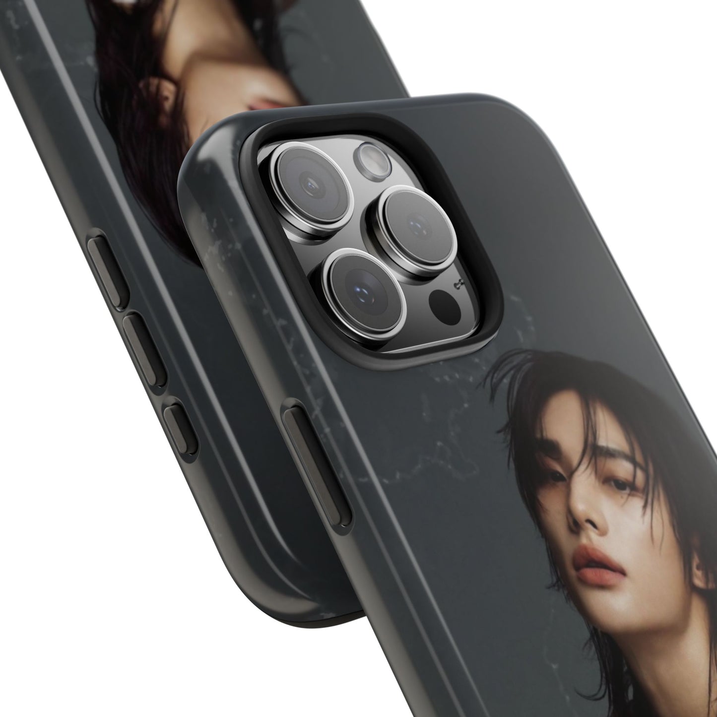 Hyunjin Tough Phone Case — Moody Portrait Slim Protective Case