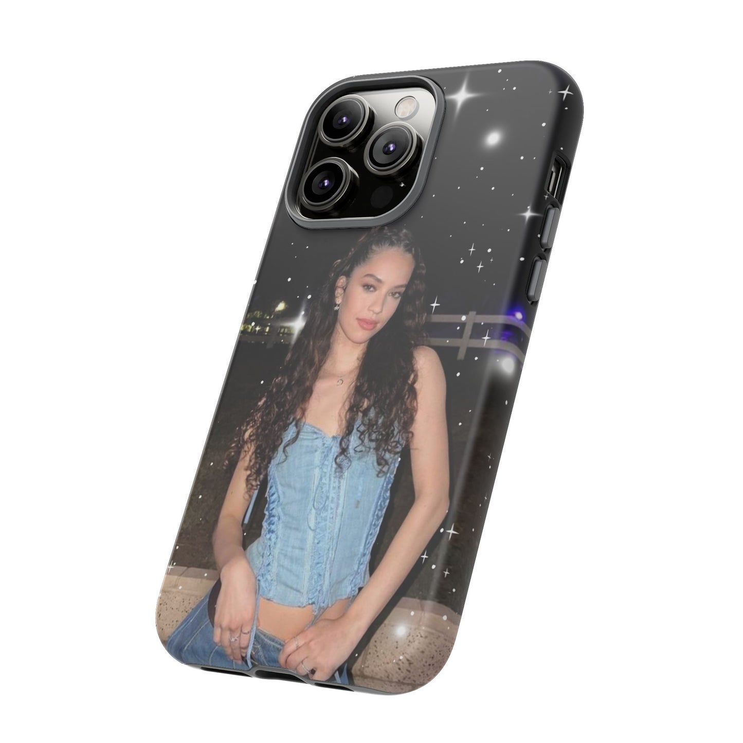 Daniela Phone Case — Glam Night Photo Sparkle Design