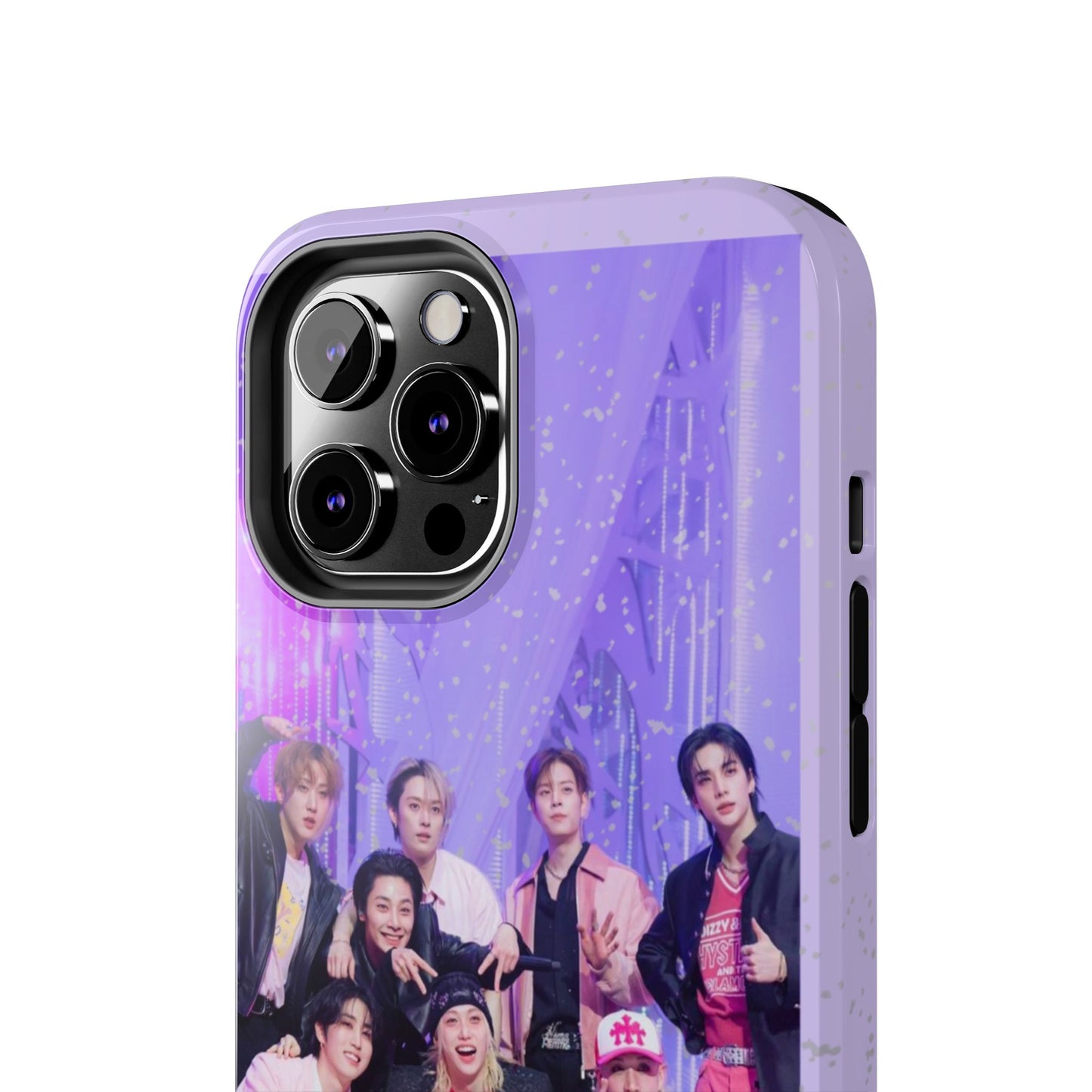 Stray Kids Photo Tough Phone Case — "You Make Stray Kids Stay" Purple K‑Pop Protective Cover
