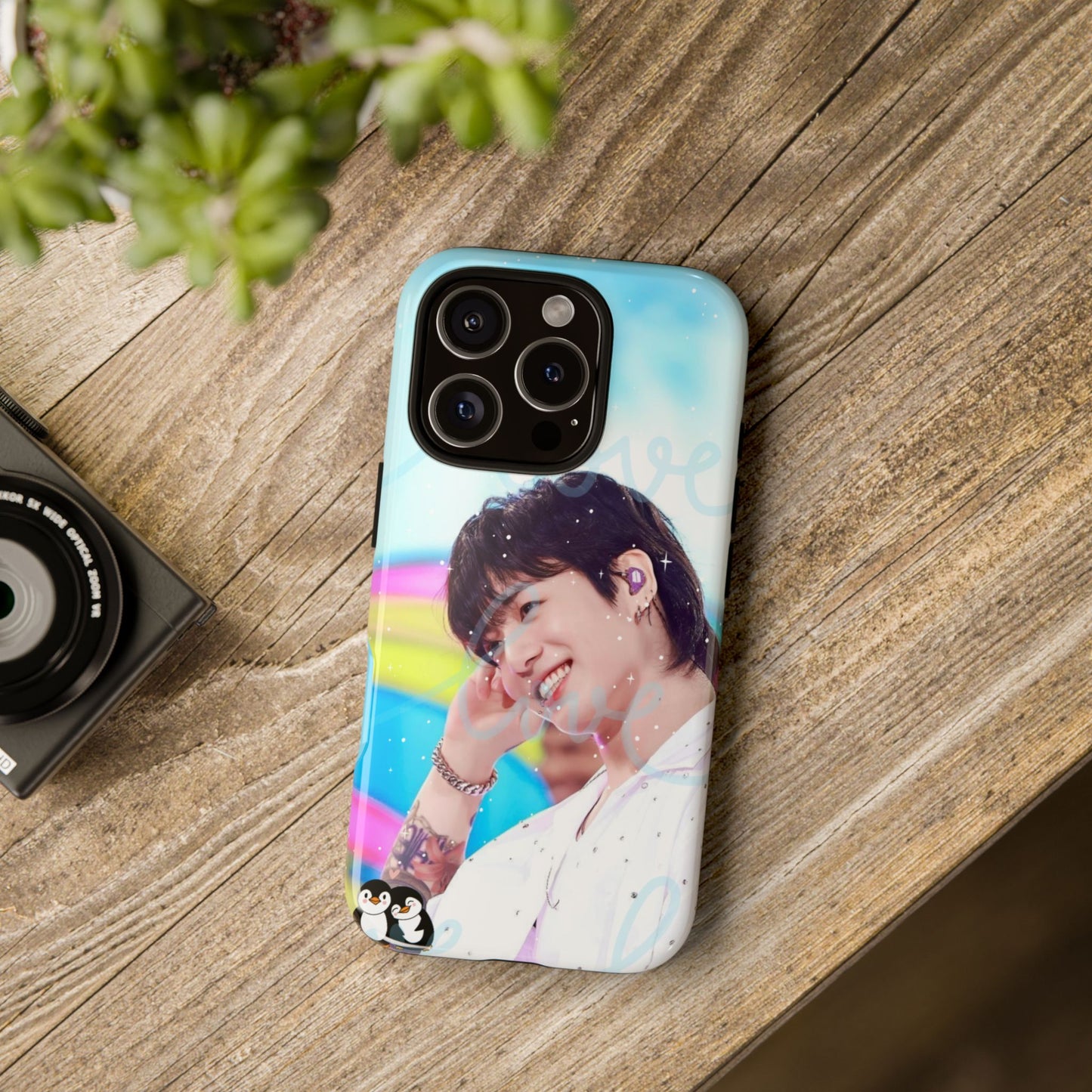 Jungkook Phone Case - Love Rainbow Kpop Design