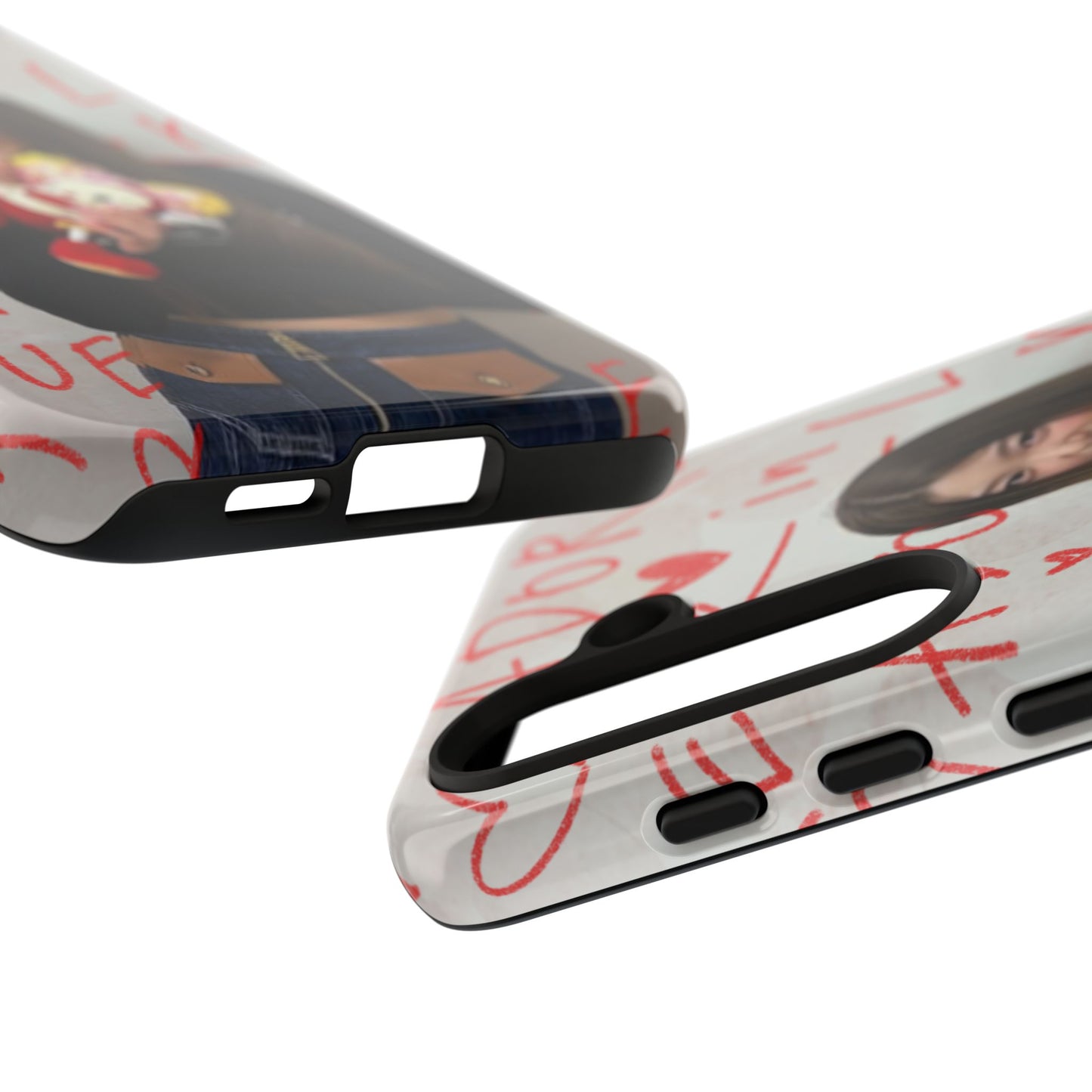 Yoonchae Phone Case — Adore Graffiti Heart Background