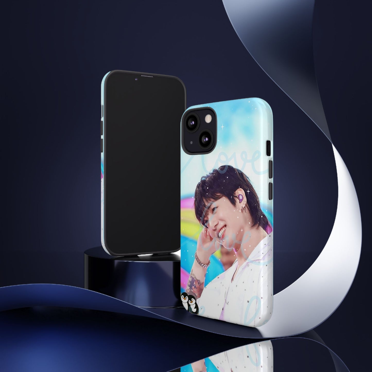 Jungkook Phone Case - Love Rainbow Kpop Design