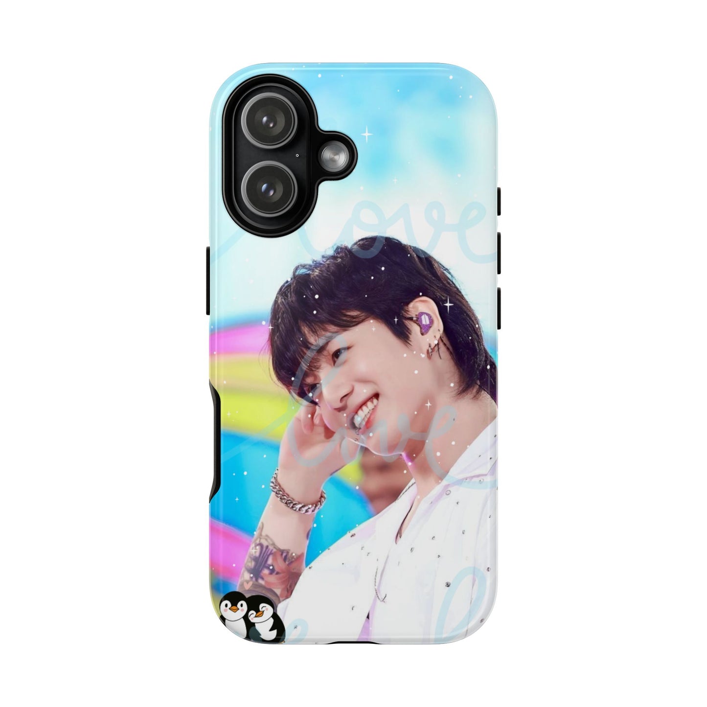Jungkook Phone Case - Love Rainbow Kpop Design