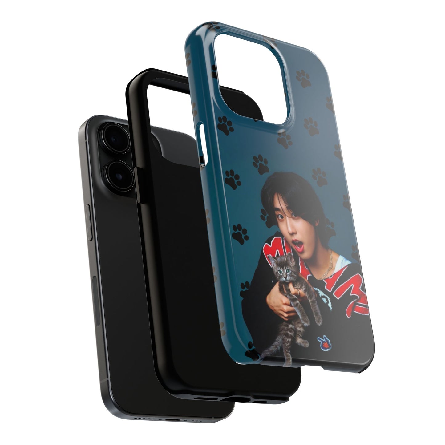 Han Jisung Paw Pattern Tough Phone Case — Photo Graphic Design