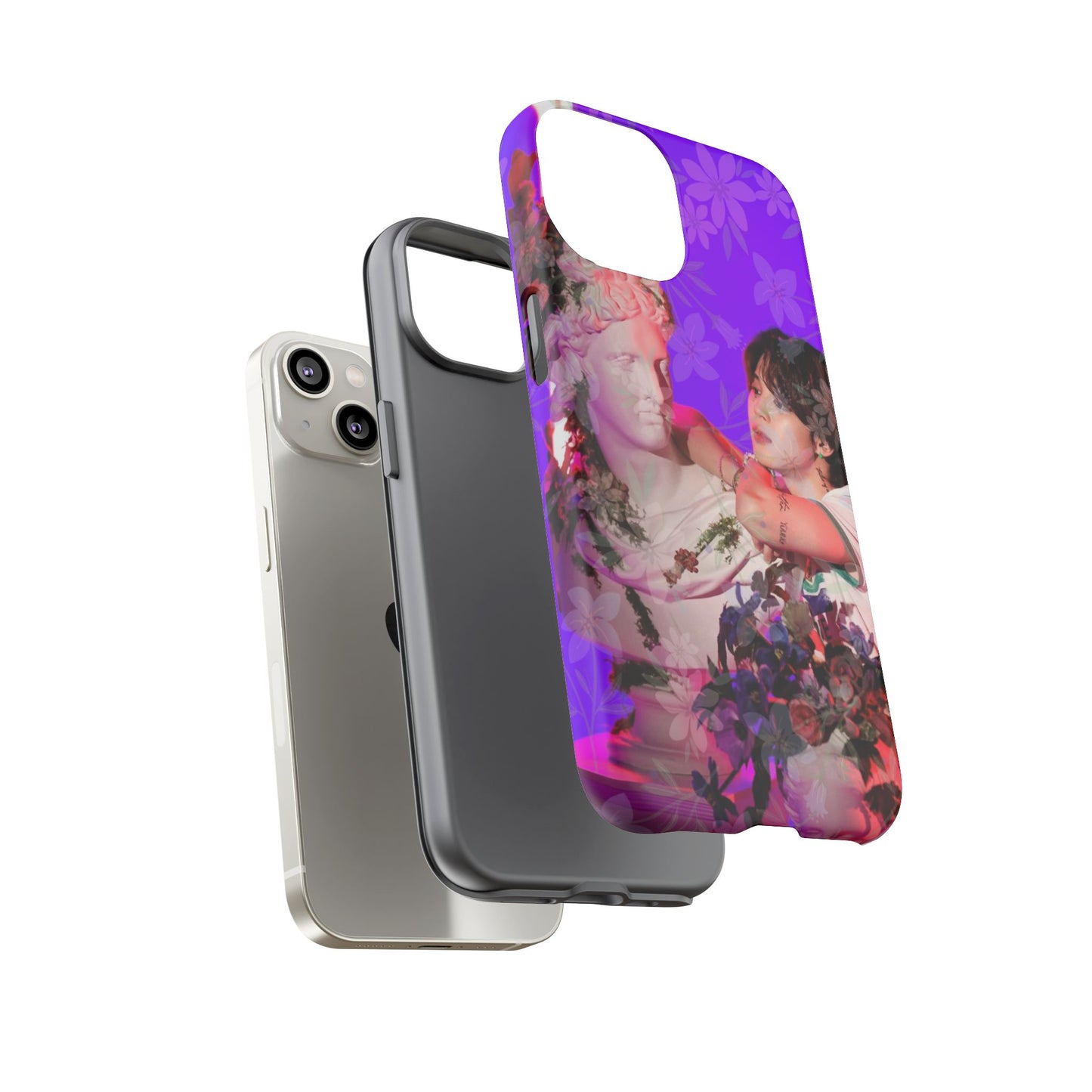 Park Jimin Phone Case — Retro Floral Phone Cover
