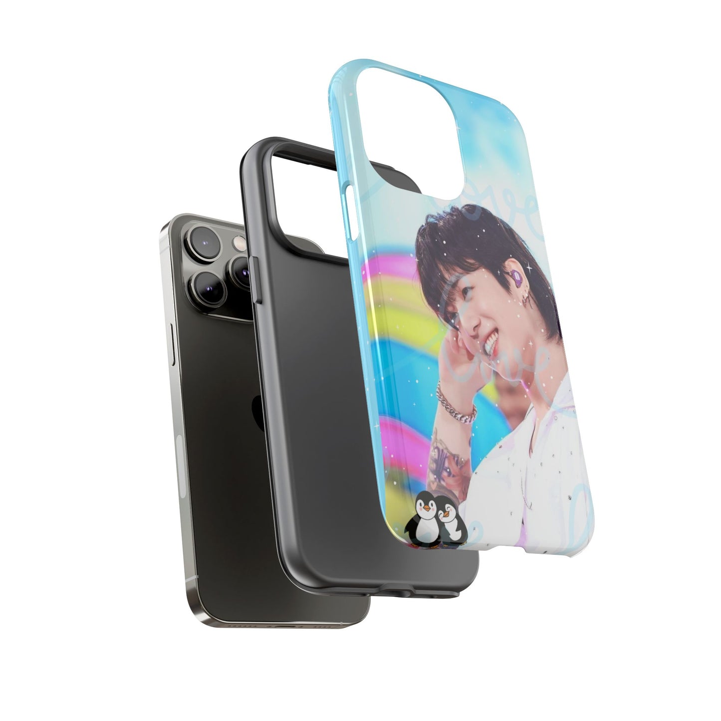 Jungkook Phone Case - Love Rainbow Kpop Design