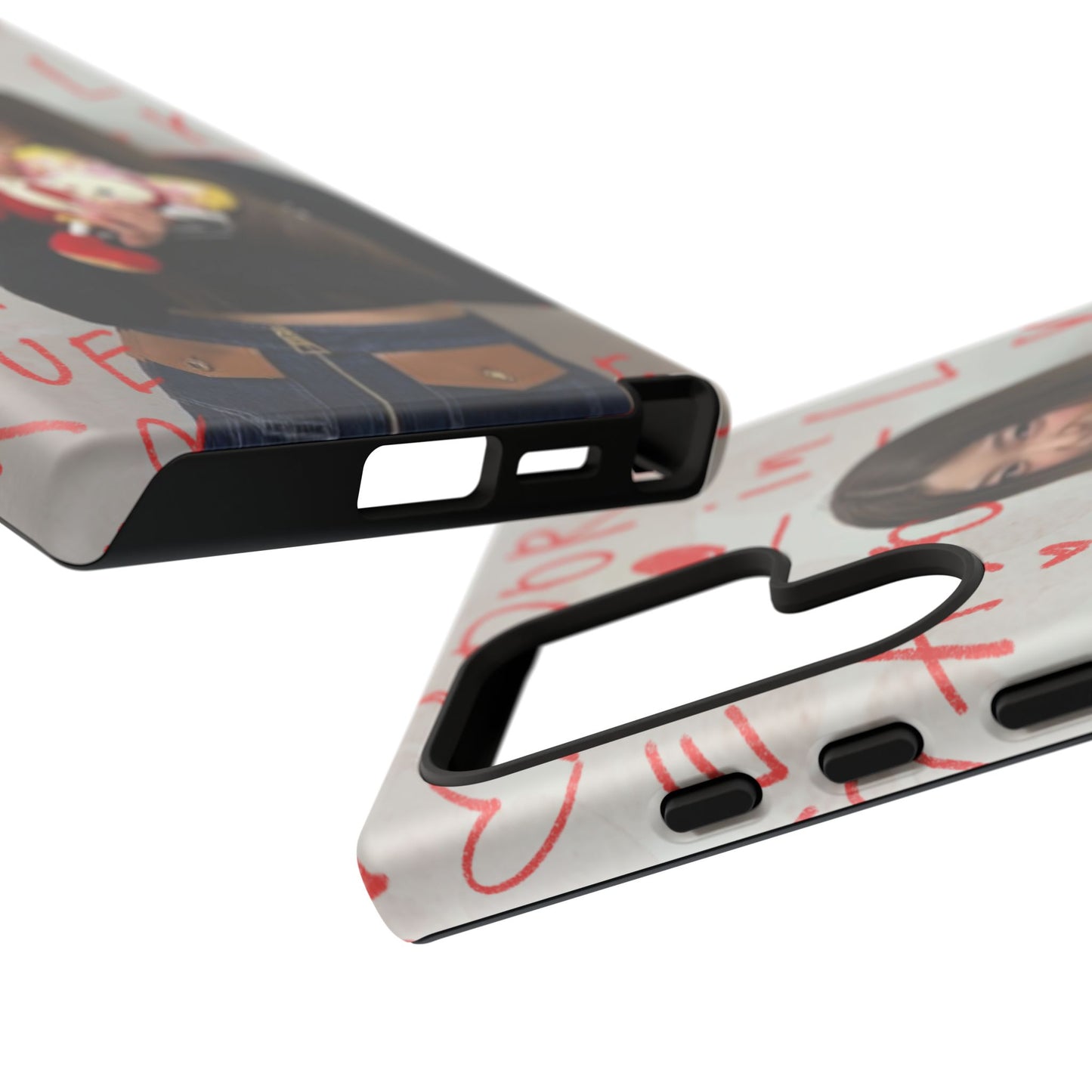 Yoonchae Phone Case — Adore Graffiti Heart Background