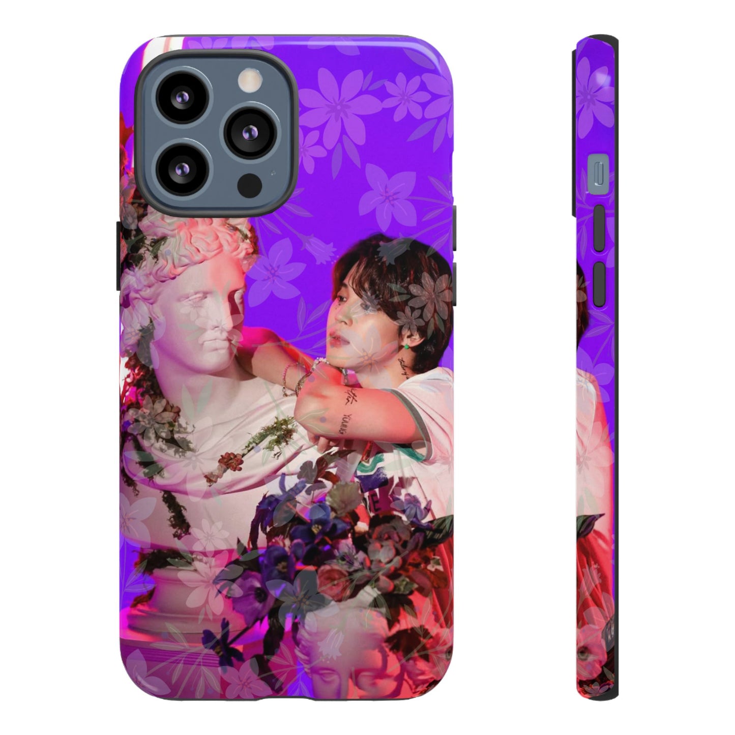 Park Jimin Phone Case — Retro Floral Phone Cover