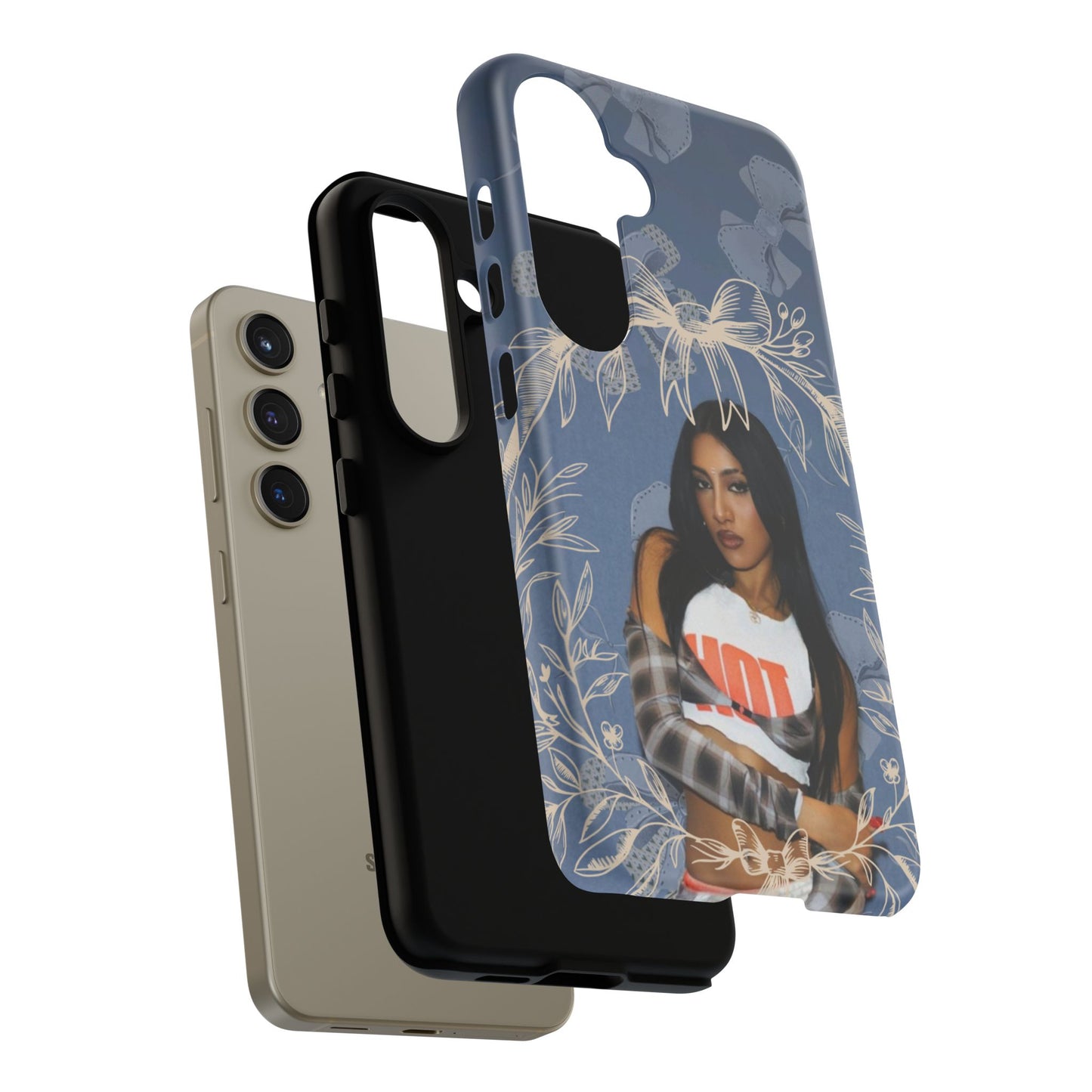 Lara Tough Phone Case — Protective Slim Case with Bow Wreath Design