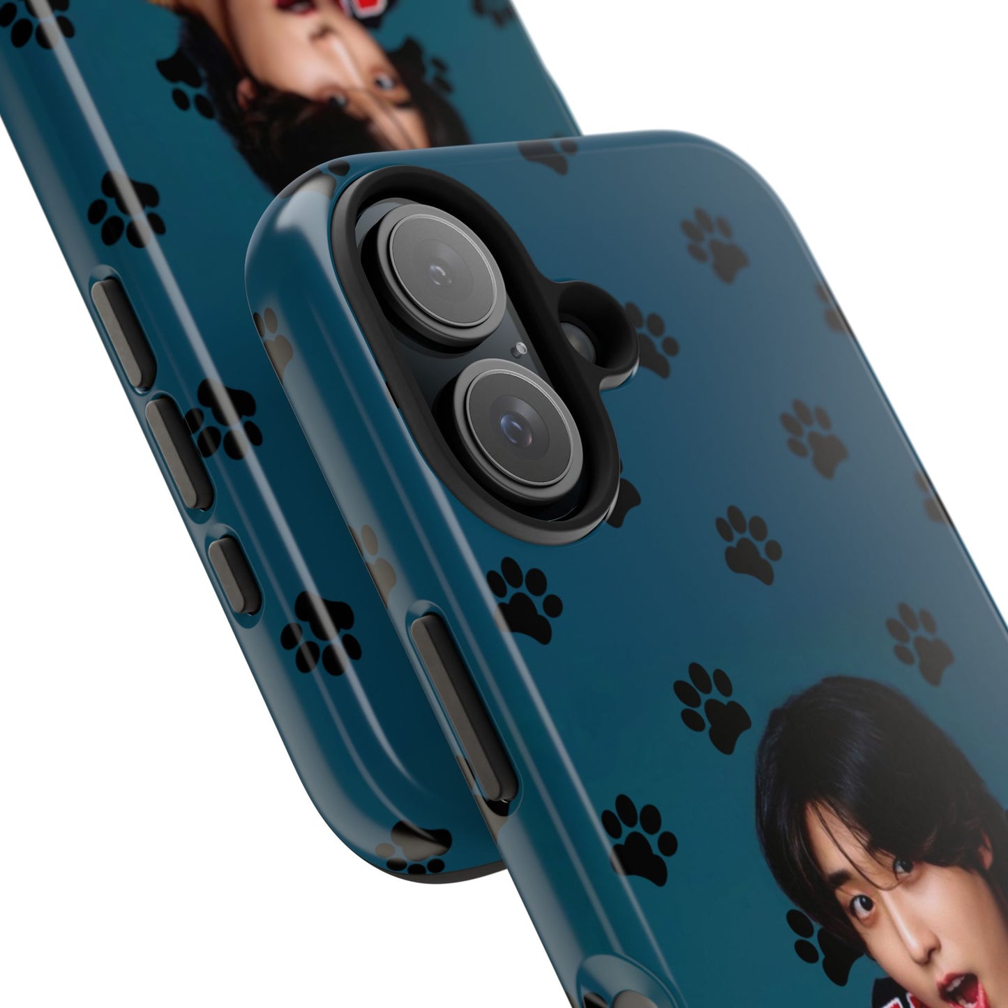 Han Jisung Paw Pattern Tough Phone Case — Photo Graphic Design