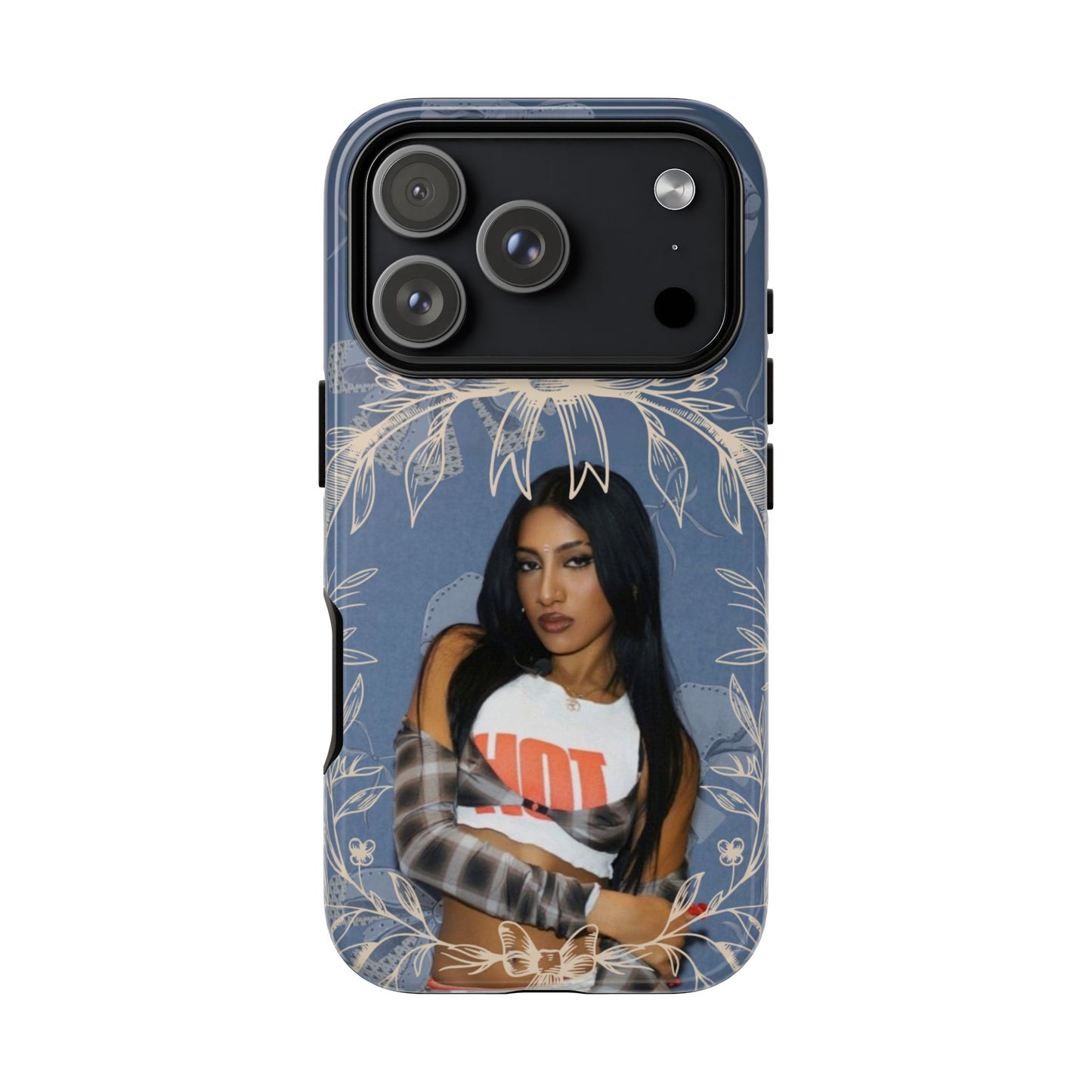 Lara Tough Phone Case — Protective Slim Case with Bow Wreath Design