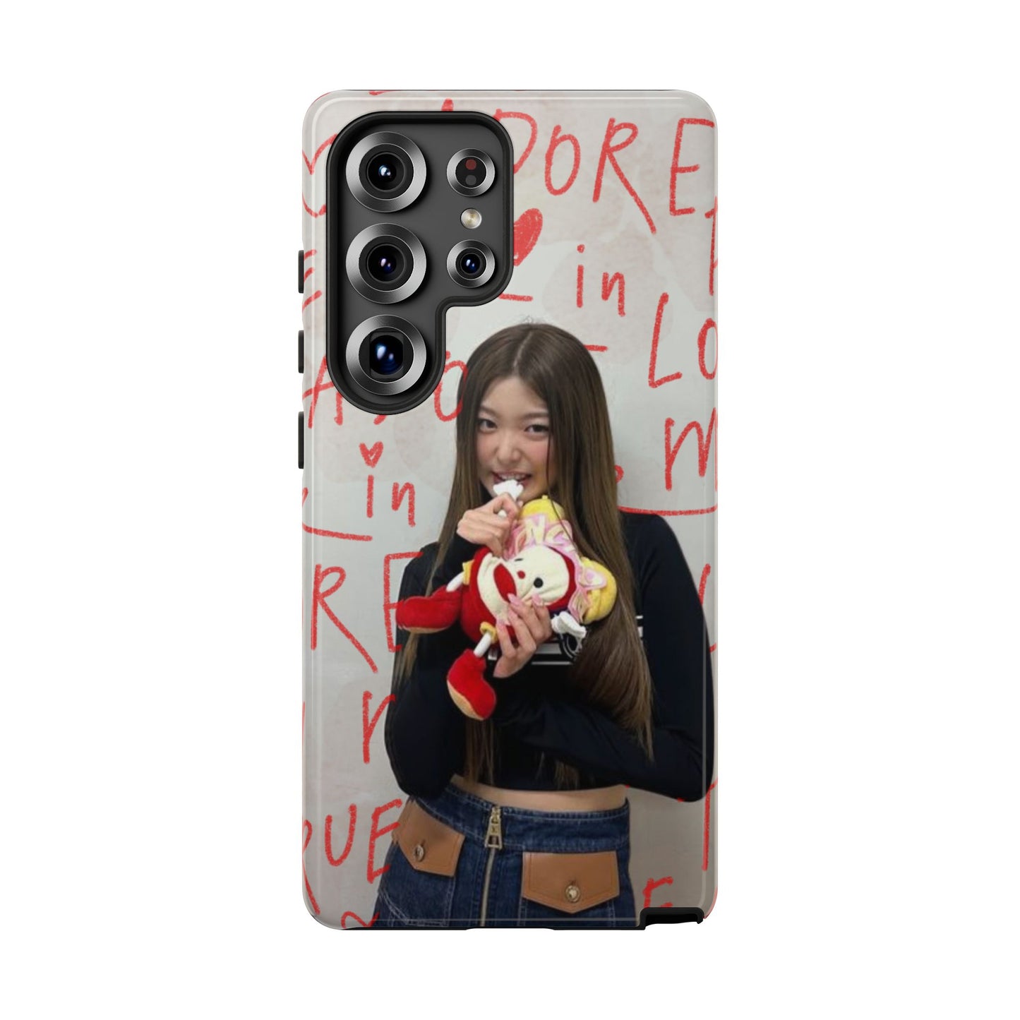 Yoonchae Phone Case — Adore Graffiti Heart Background