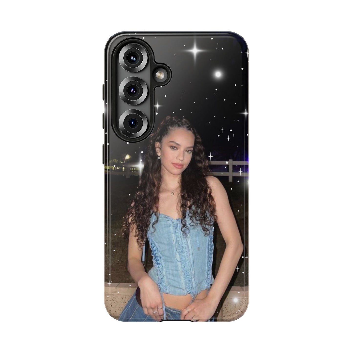 Daniela Phone Case — Glam Night Photo Sparkle Design