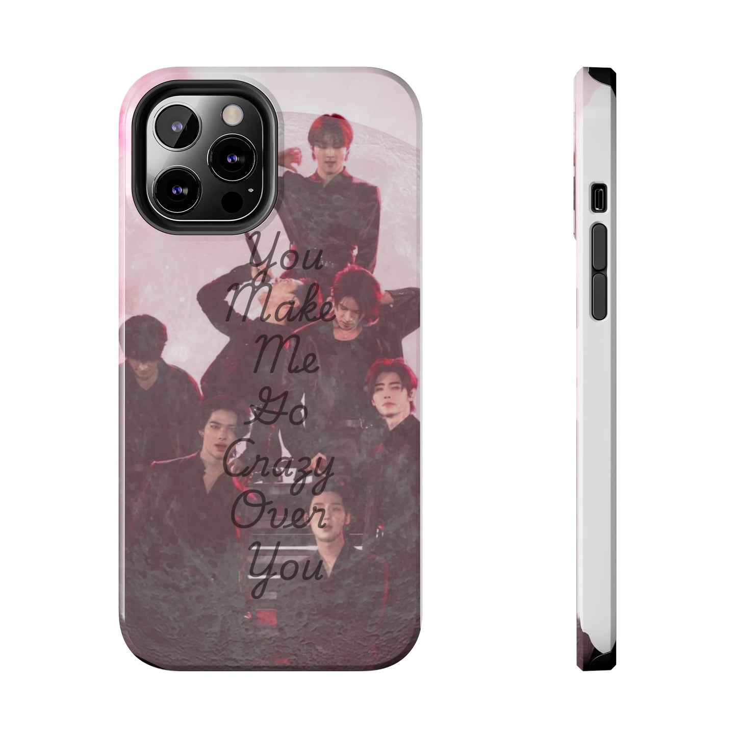 Enhypen Stylish Phone Case - You Make Me Go Crazy Over You, Durable Protection, Trendy Accessory, Gift for Friends