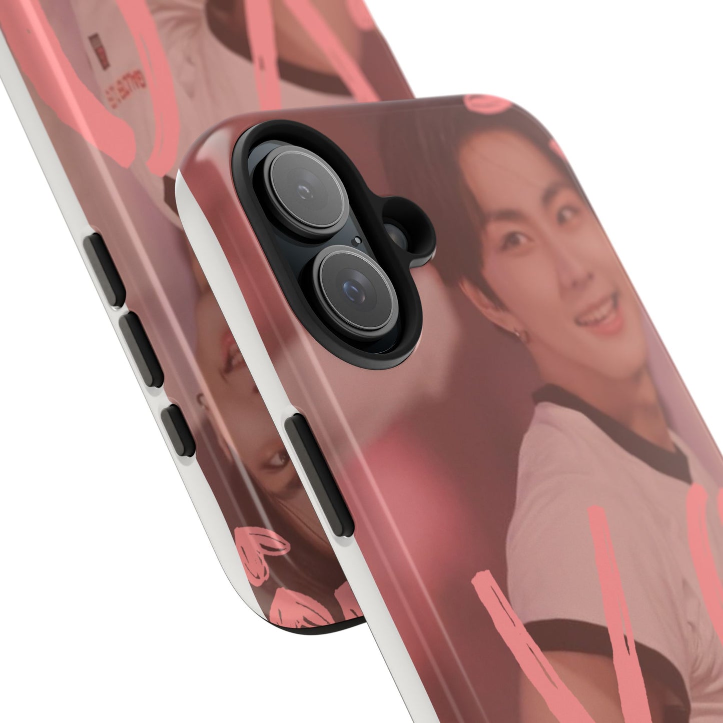 Romantic Jungwon Phone Case featuring 'XO' Design, Cute Gift for Teens, Valentine's Day, Durable Protection, Fashion Accessory, Love Themed