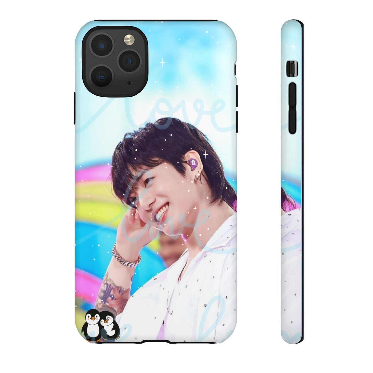 Jungkook Phone Case - Love Rainbow Kpop Design