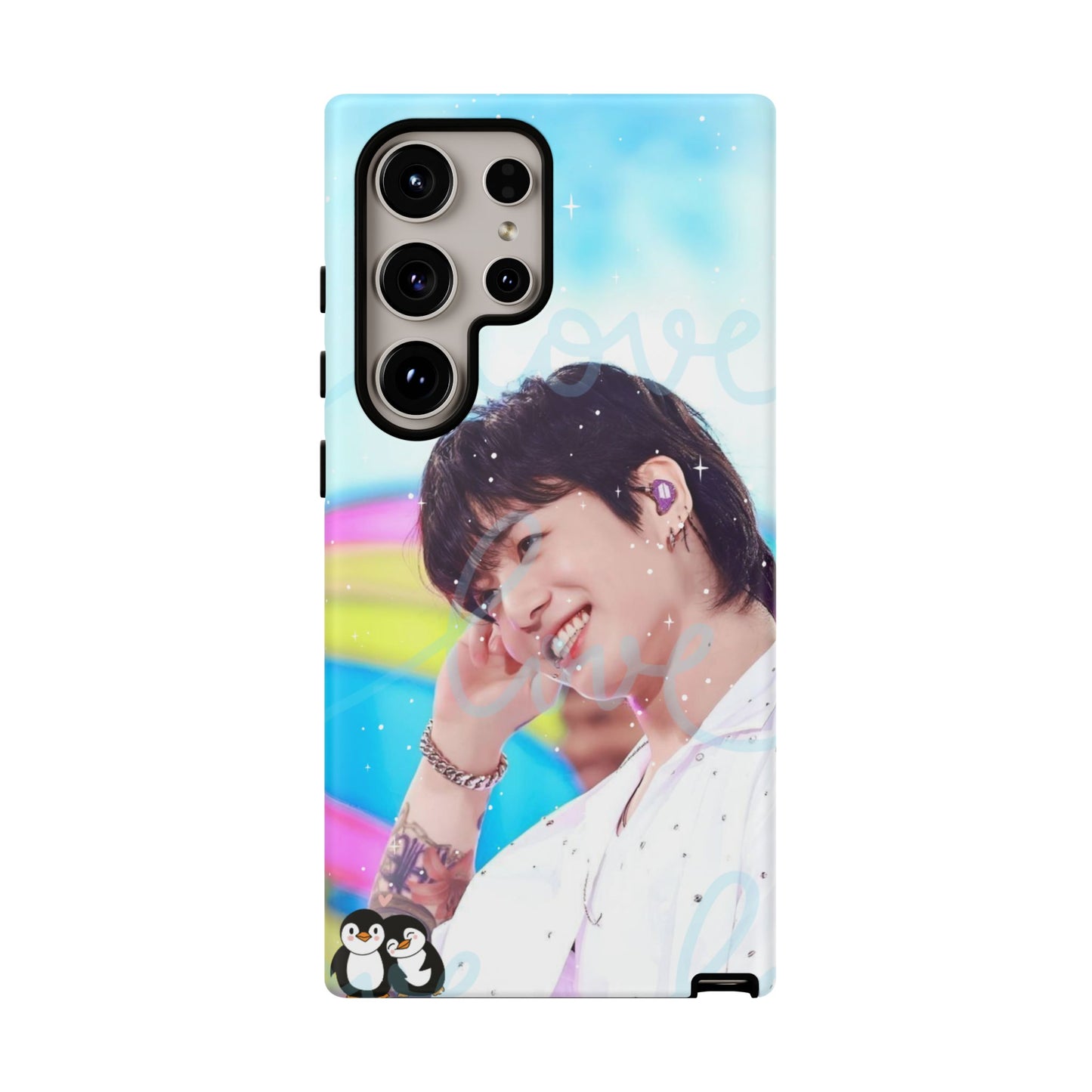 Jungkook Phone Case - Love Rainbow Kpop Design