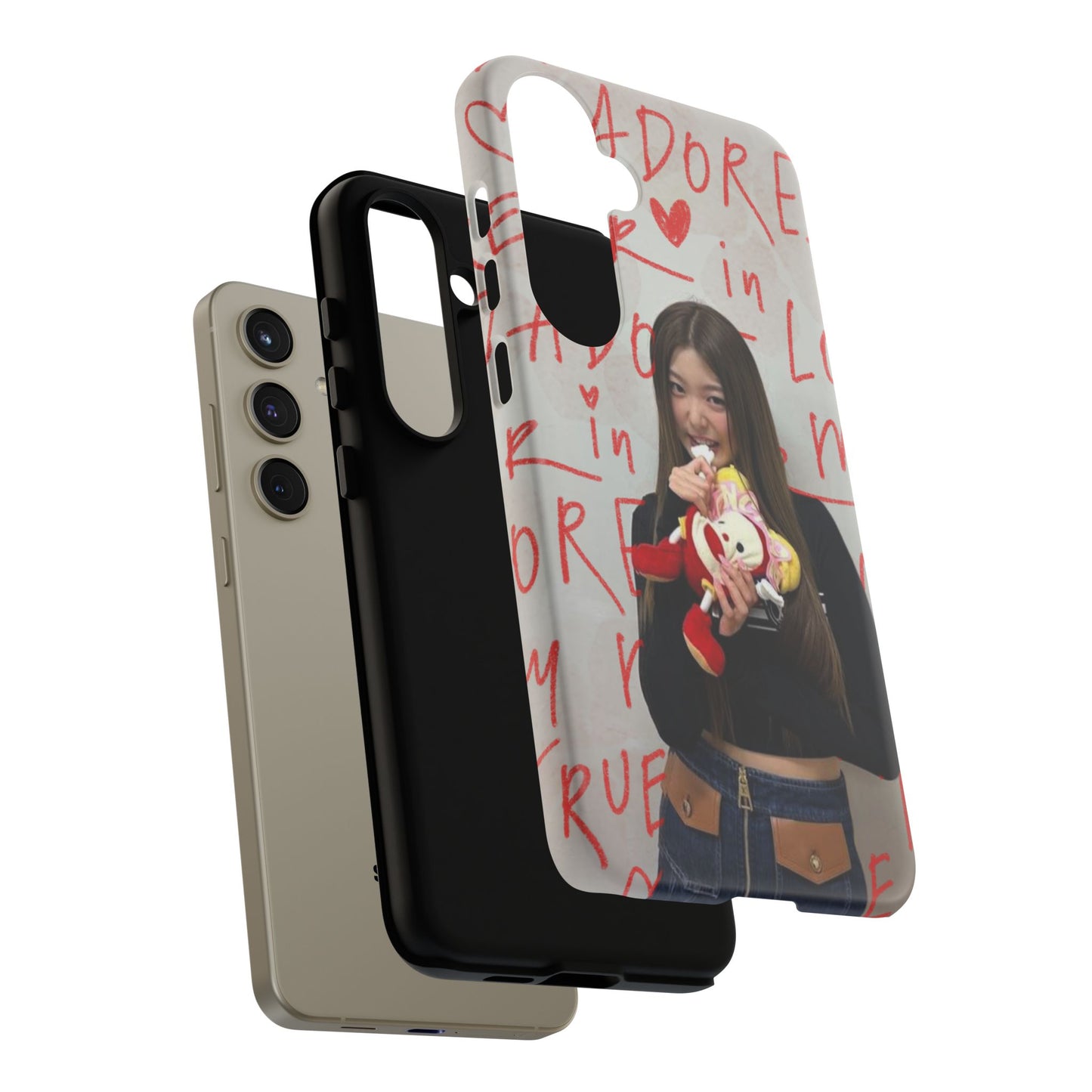 Yoonchae Phone Case — Adore Graffiti Heart Background