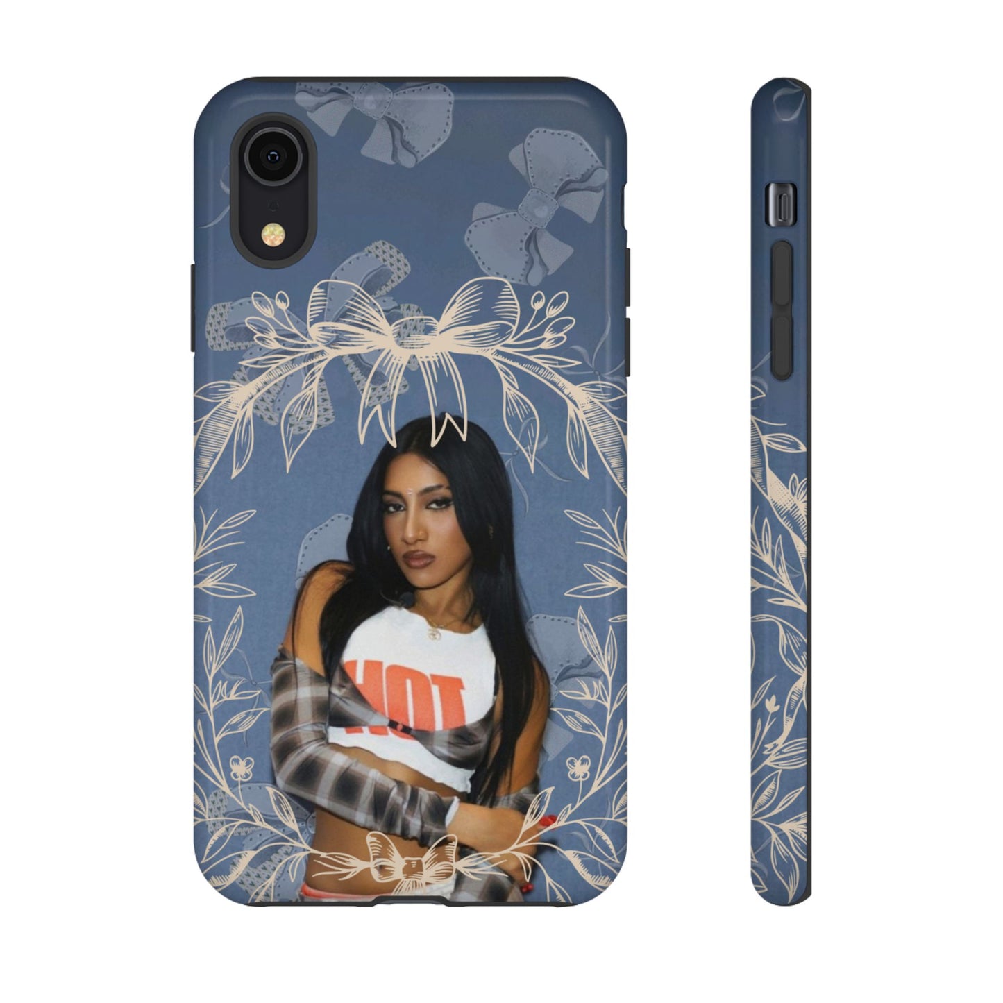 Lara Tough Phone Case — Protective Slim Case with Bow Wreath Design