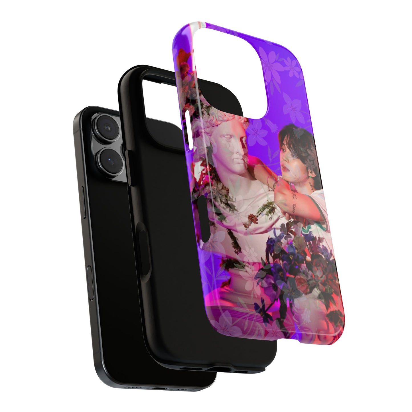 Park Jimin Phone Case — Retro Floral Phone Cover