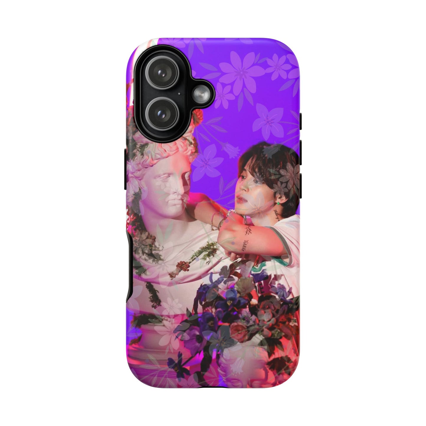 Park Jimin Phone Case — Retro Floral Phone Cover