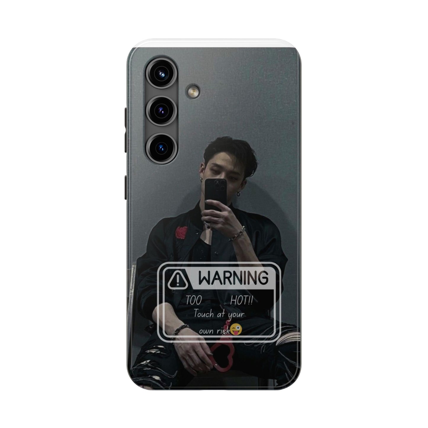 Warning: Bang Chan Tough Phone Case — Protective Slim Cover