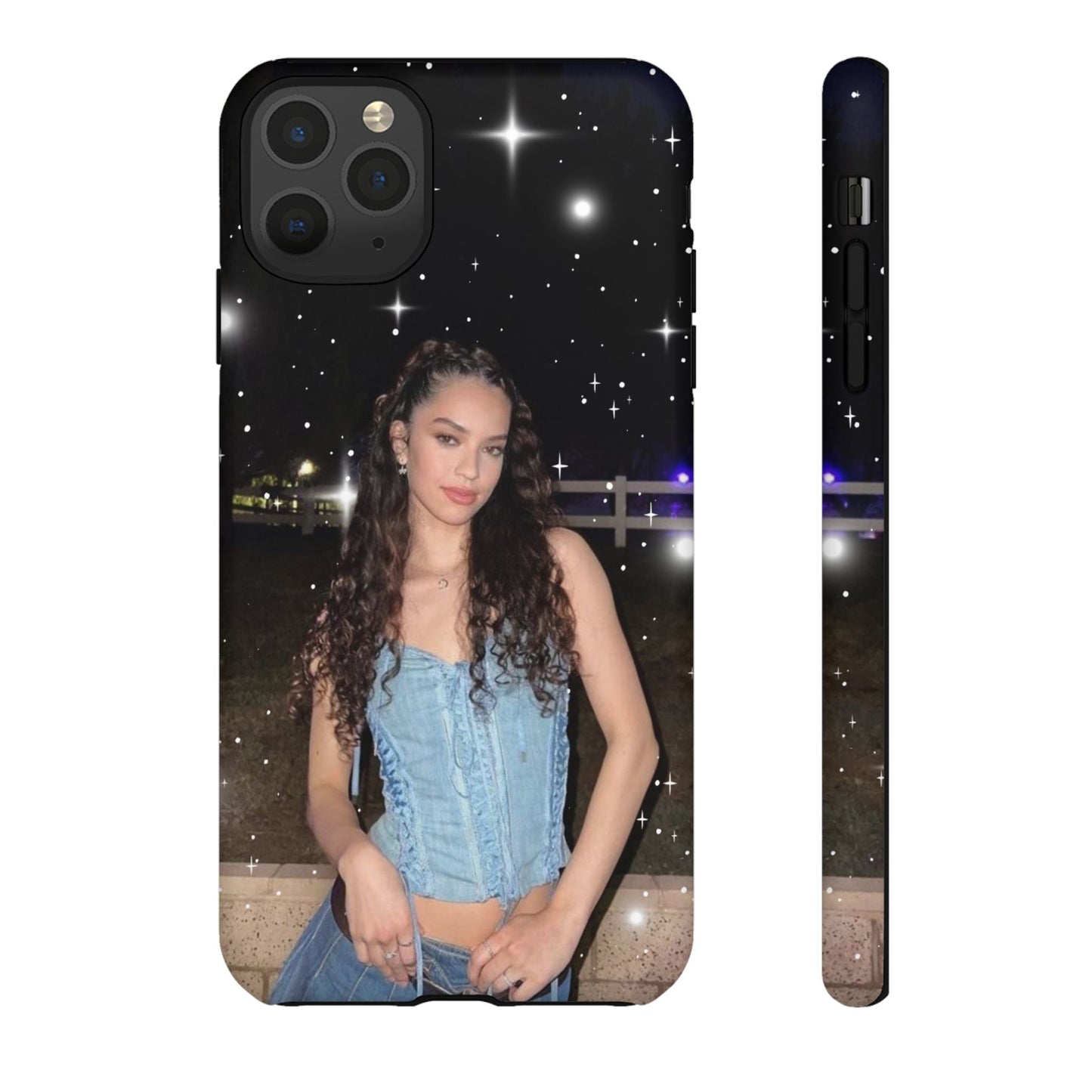 Daniela Phone Case — Glam Night Photo Sparkle Design