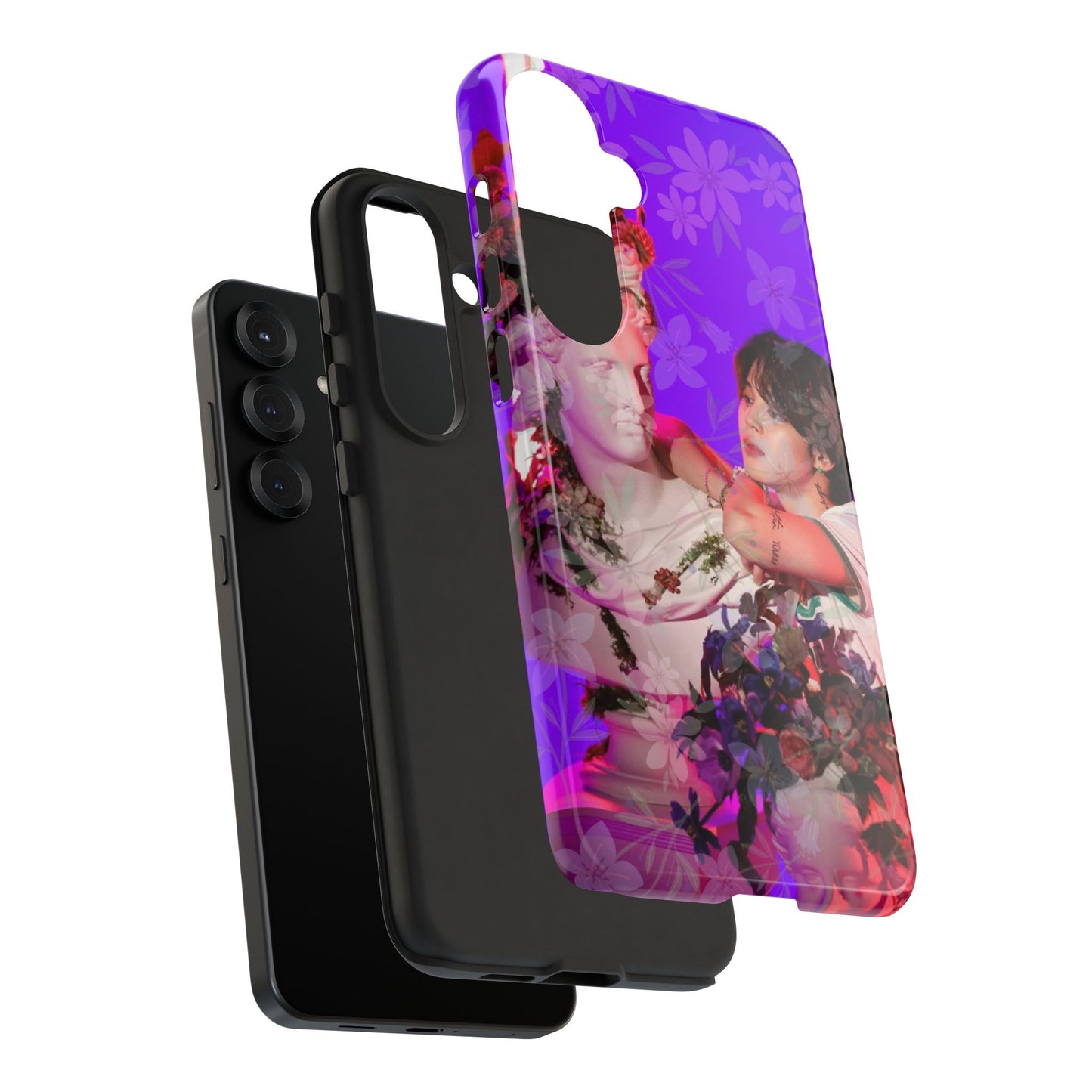 Park Jimin Phone Case — Retro Floral Phone Cover
