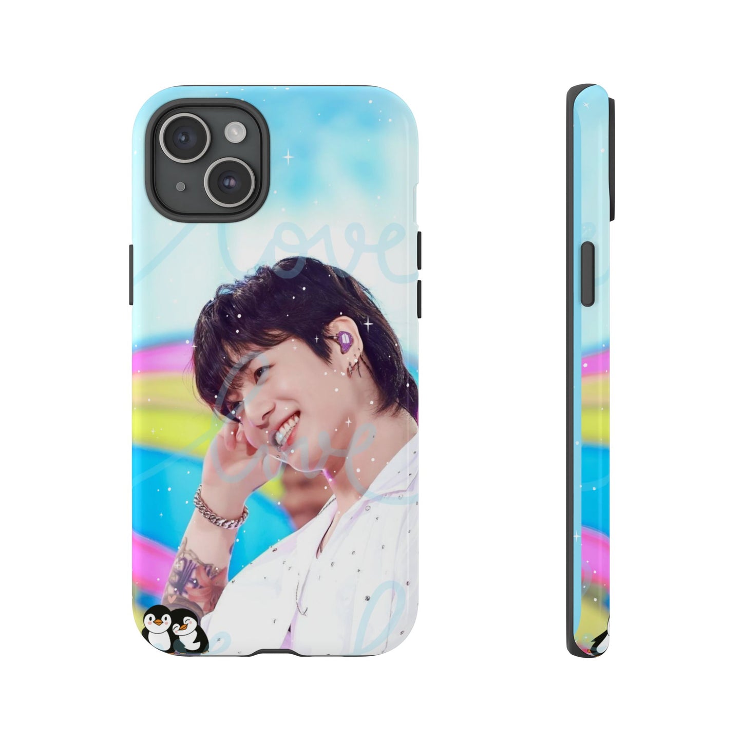 Jungkook Phone Case - Love Rainbow Kpop Design