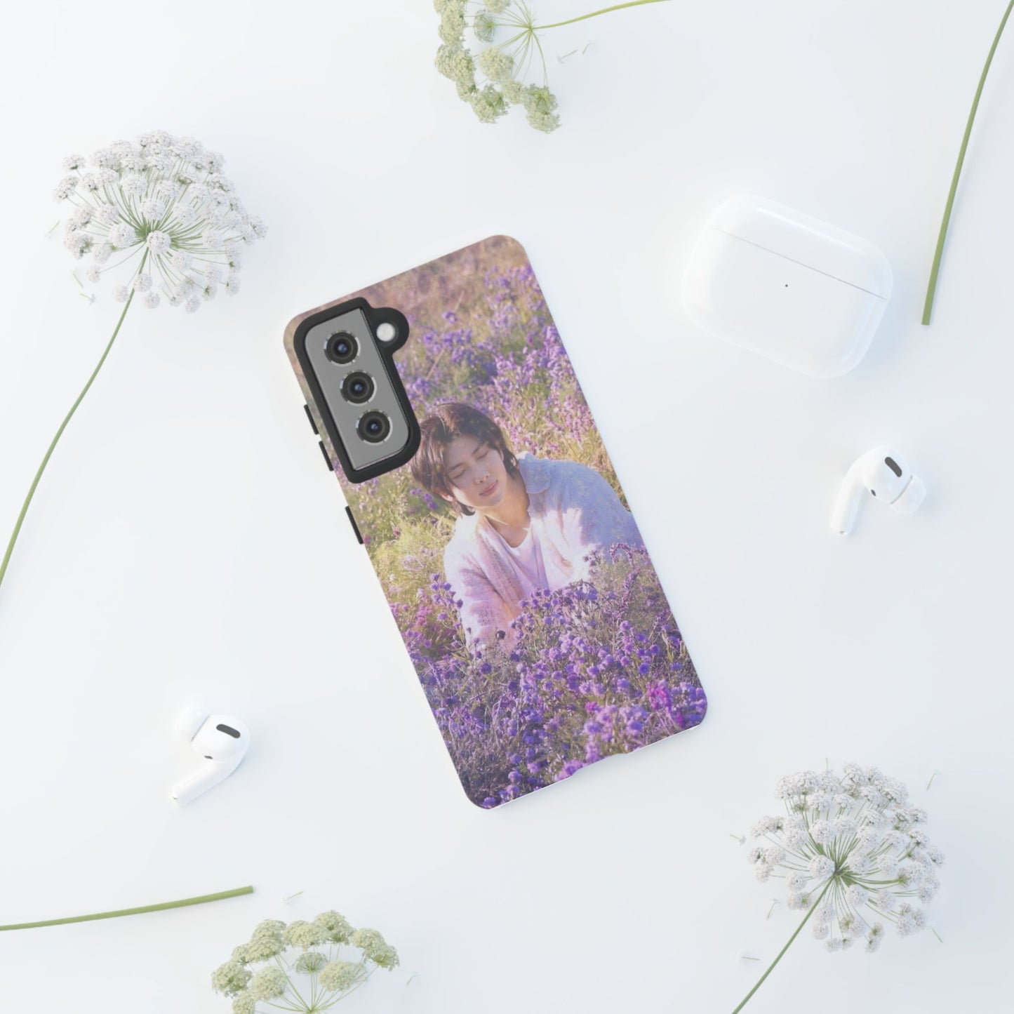 RM Floral Lavender Photo Phone Case