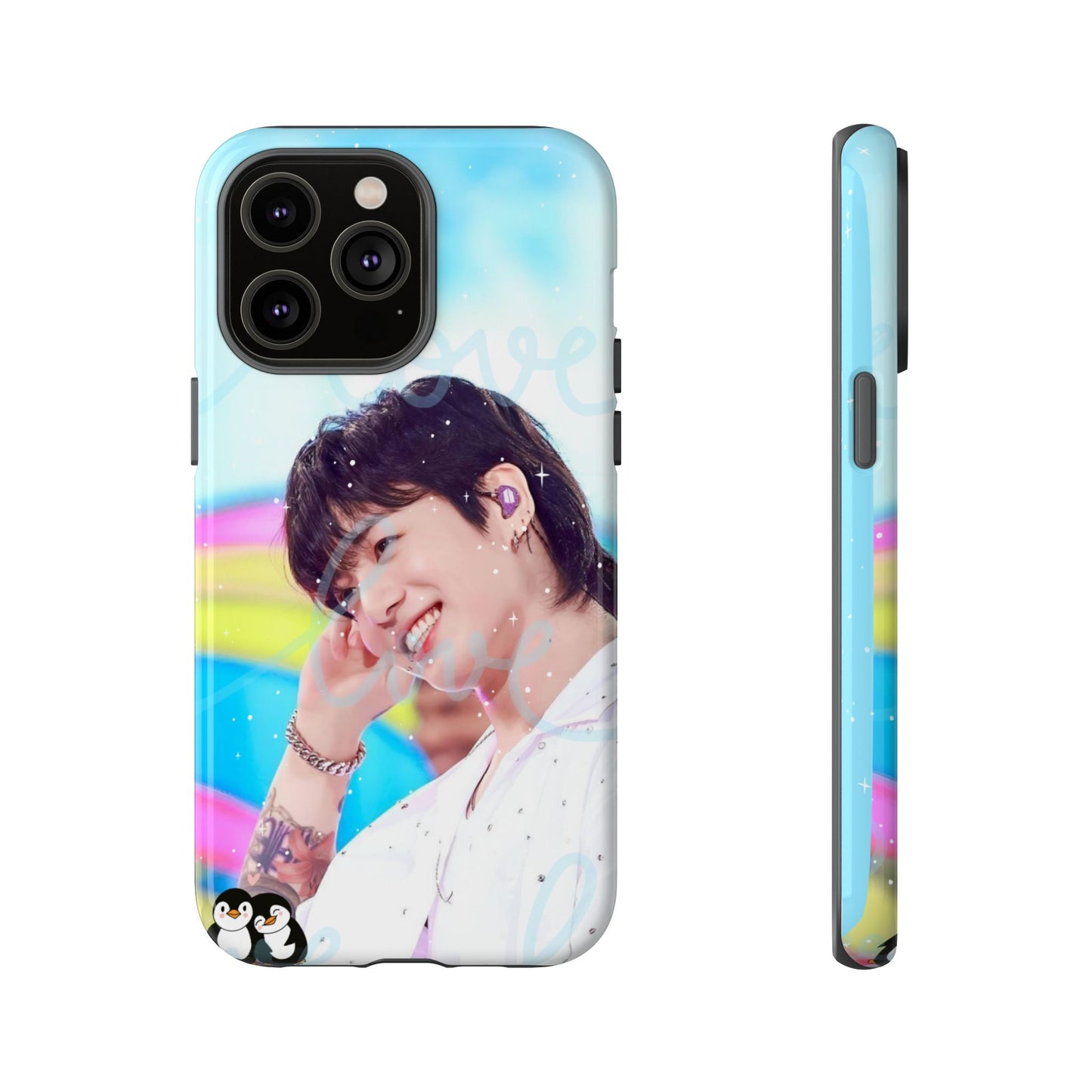 Jungkook Phone Case - Love Rainbow Kpop Design