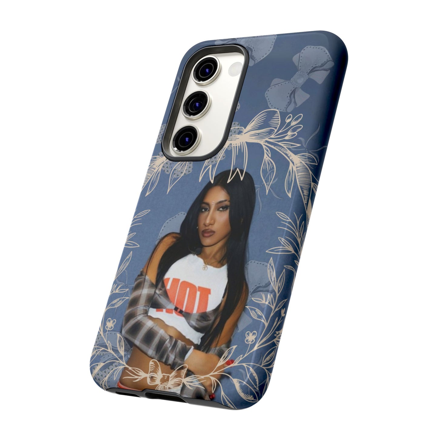 Lara Tough Phone Case — Protective Slim Case with Bow Wreath Design