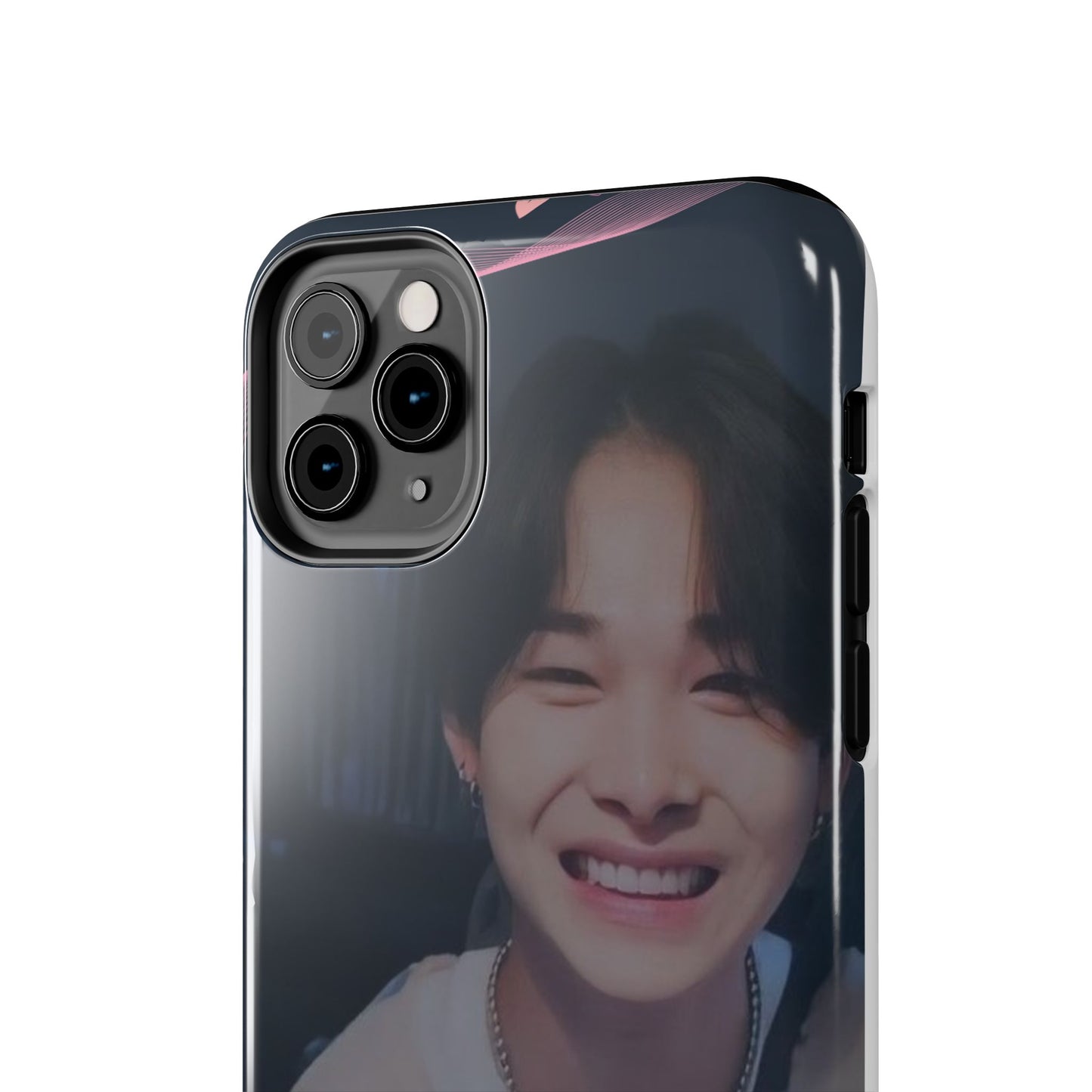 Customizable Phone Case, Cute Phone Cover, Gifts for Teens, Personalized Accessories, Trendy Phone Protection, Heart Design