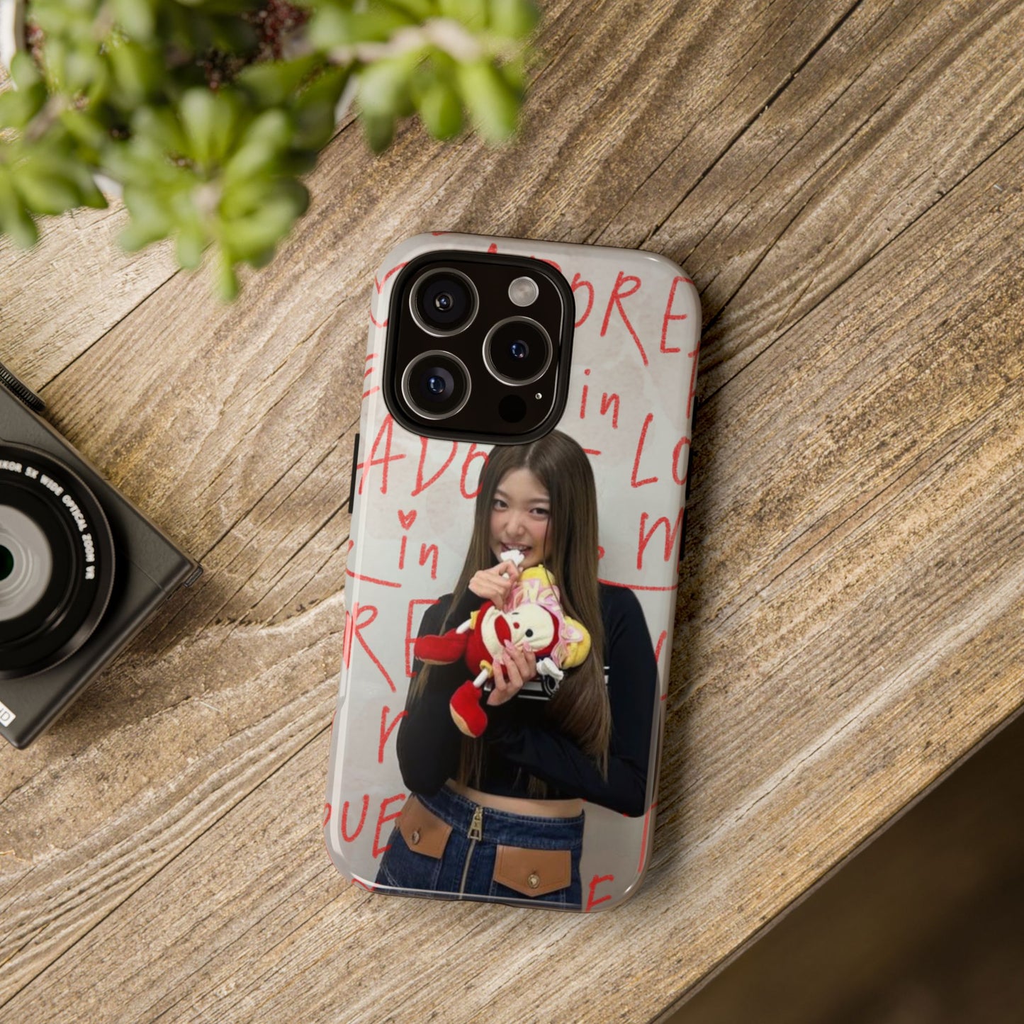 Yoonchae Phone Case — Adore Graffiti Heart Background