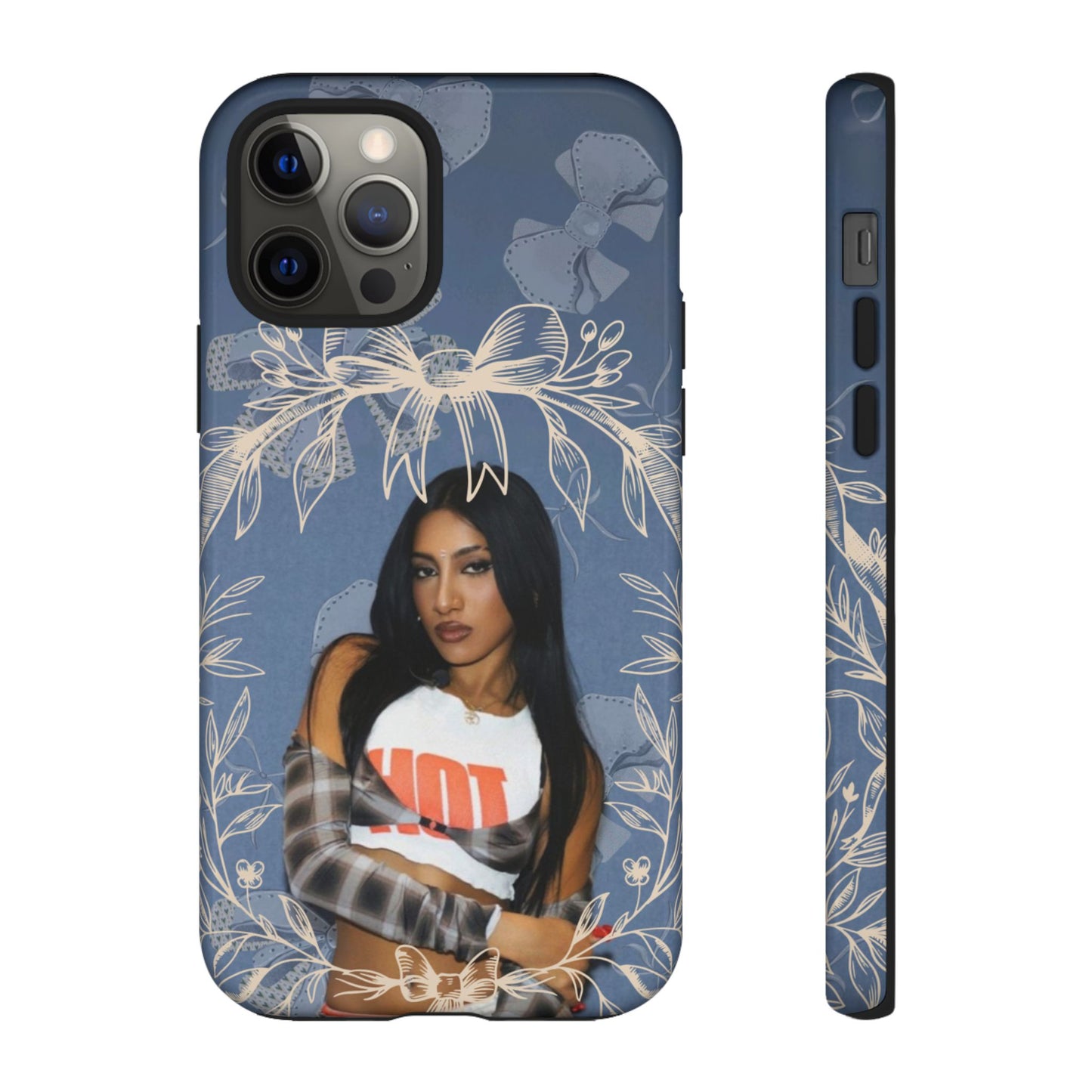 Lara Tough Phone Case — Protective Slim Case with Bow Wreath Design
