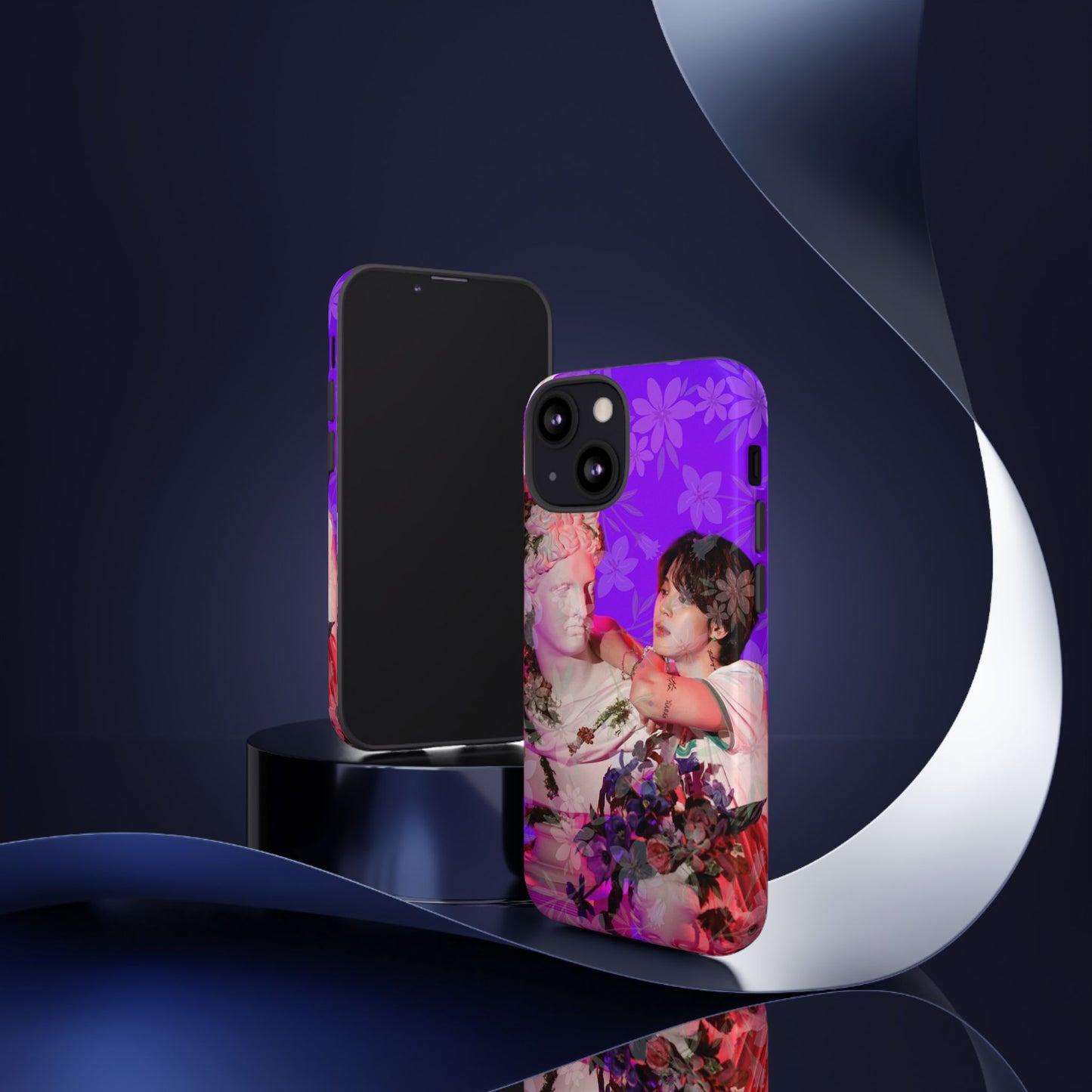 Park Jimin Phone Case — Retro Floral Phone Cover