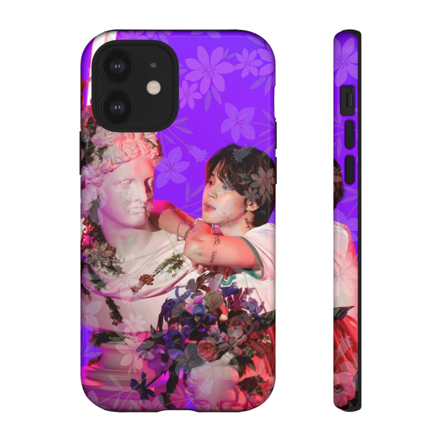 Park Jimin Phone Case — Retro Floral Phone Cover