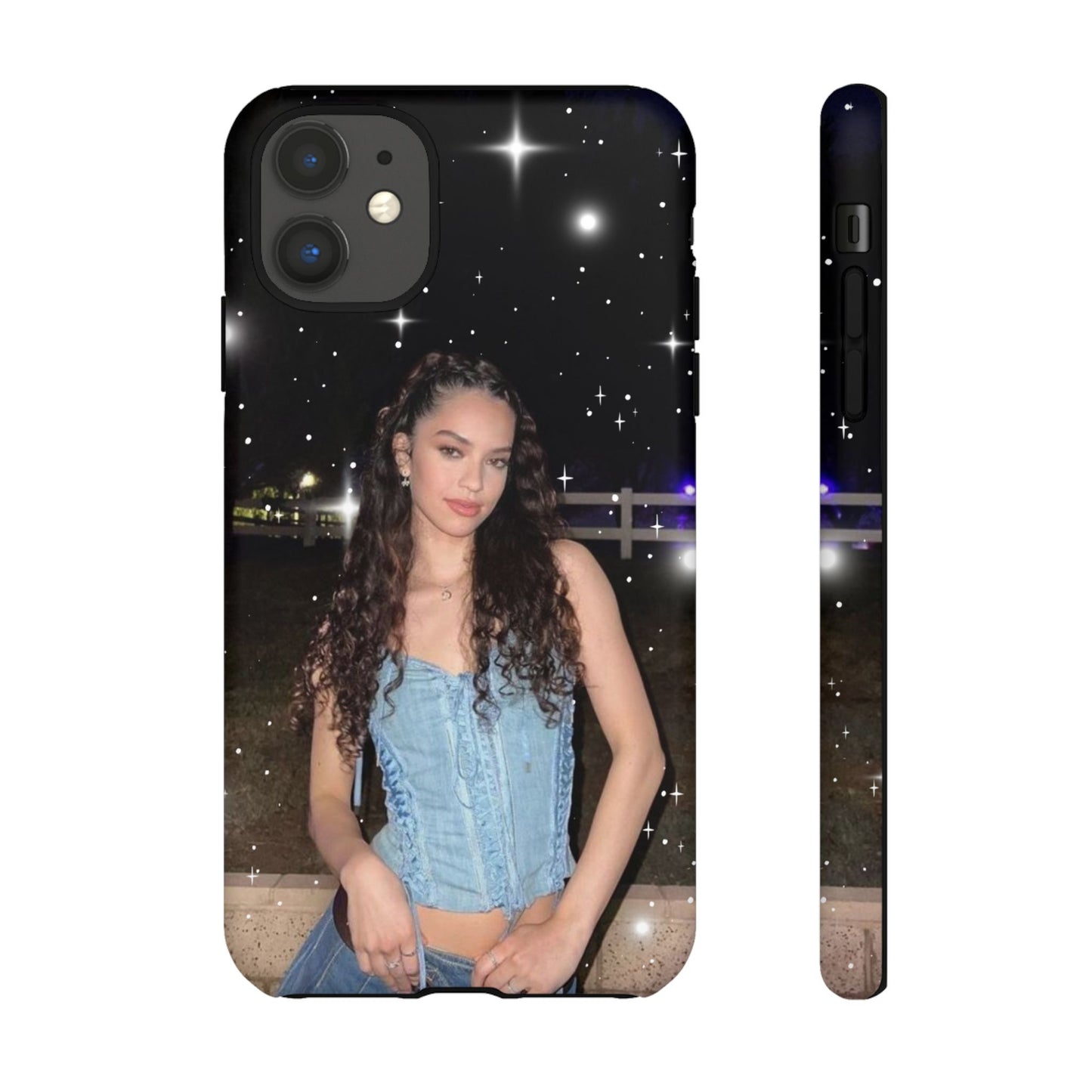 Daniela Phone Case — Glam Night Photo Sparkle Design