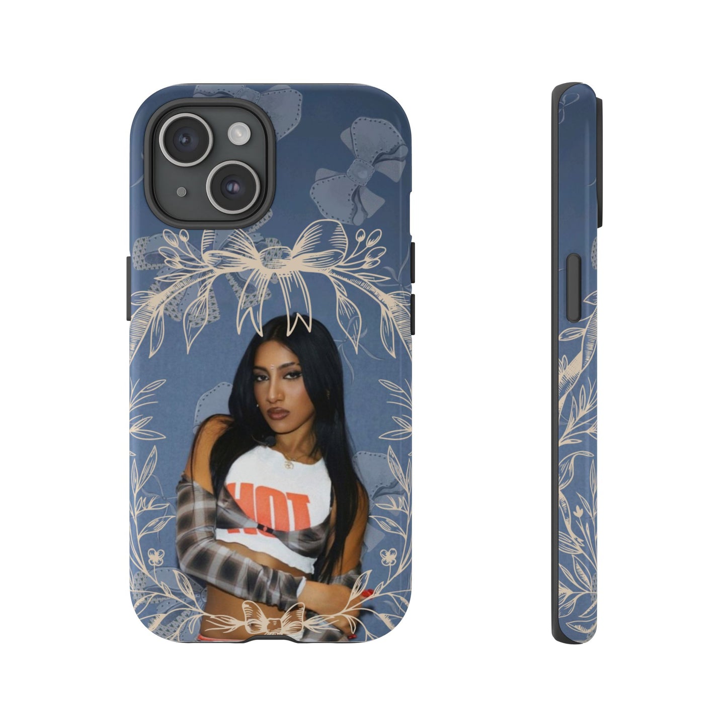 Lara Tough Phone Case — Protective Slim Case with Bow Wreath Design