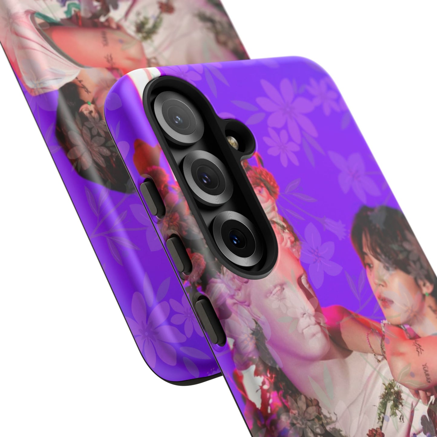 Park Jimin Phone Case — Retro Floral Phone Cover