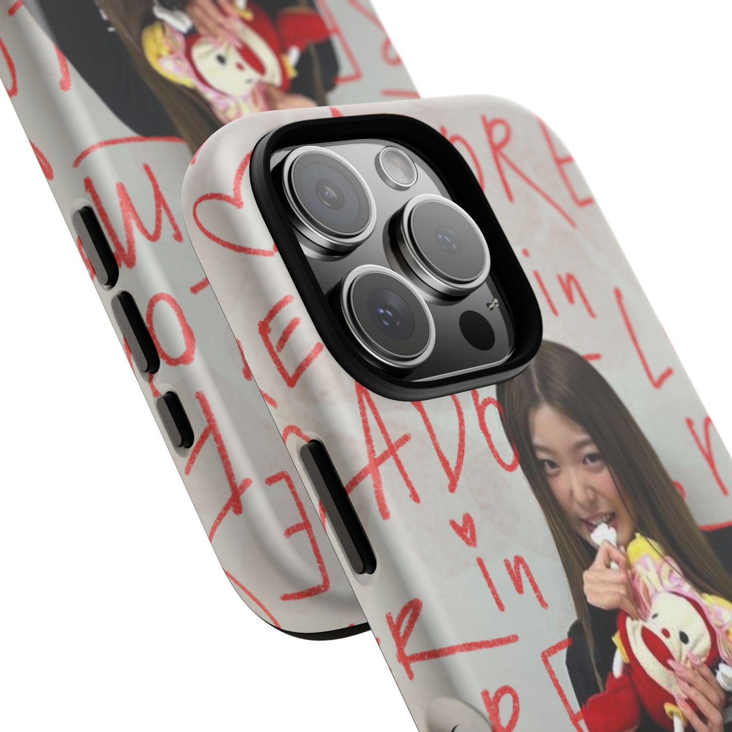 Yoonchae Phone Case — Adore Graffiti Heart Background