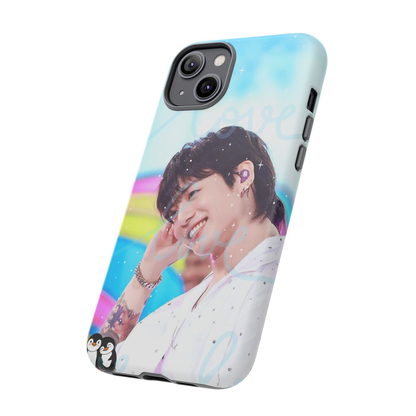 Jungkook Phone Case - Love Rainbow Kpop Design