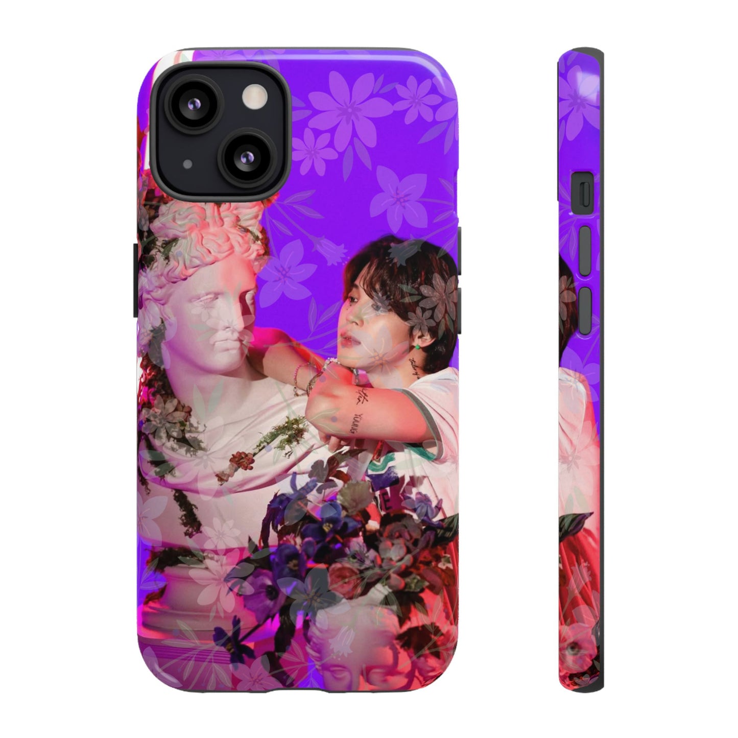 Park Jimin Phone Case — Retro Floral Phone Cover
