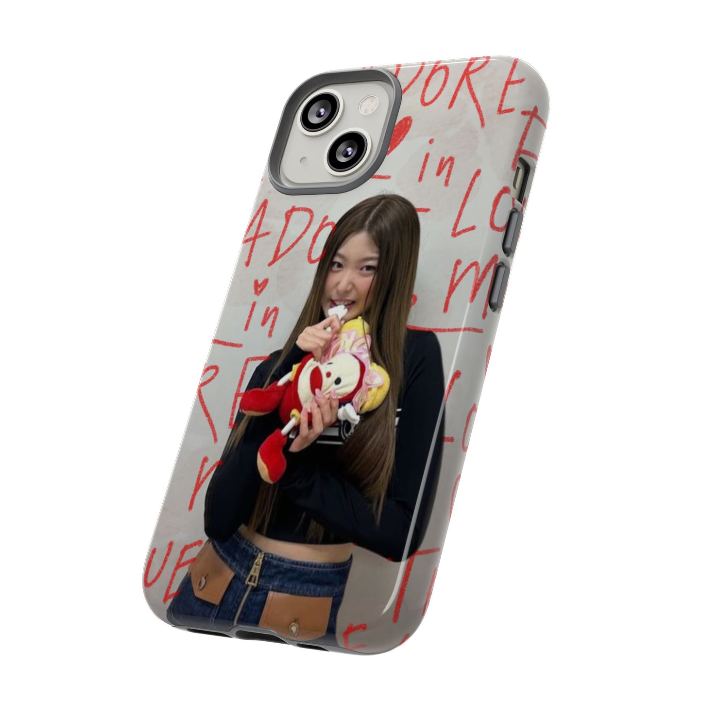 Yoonchae Phone Case — Adore Graffiti Heart Background