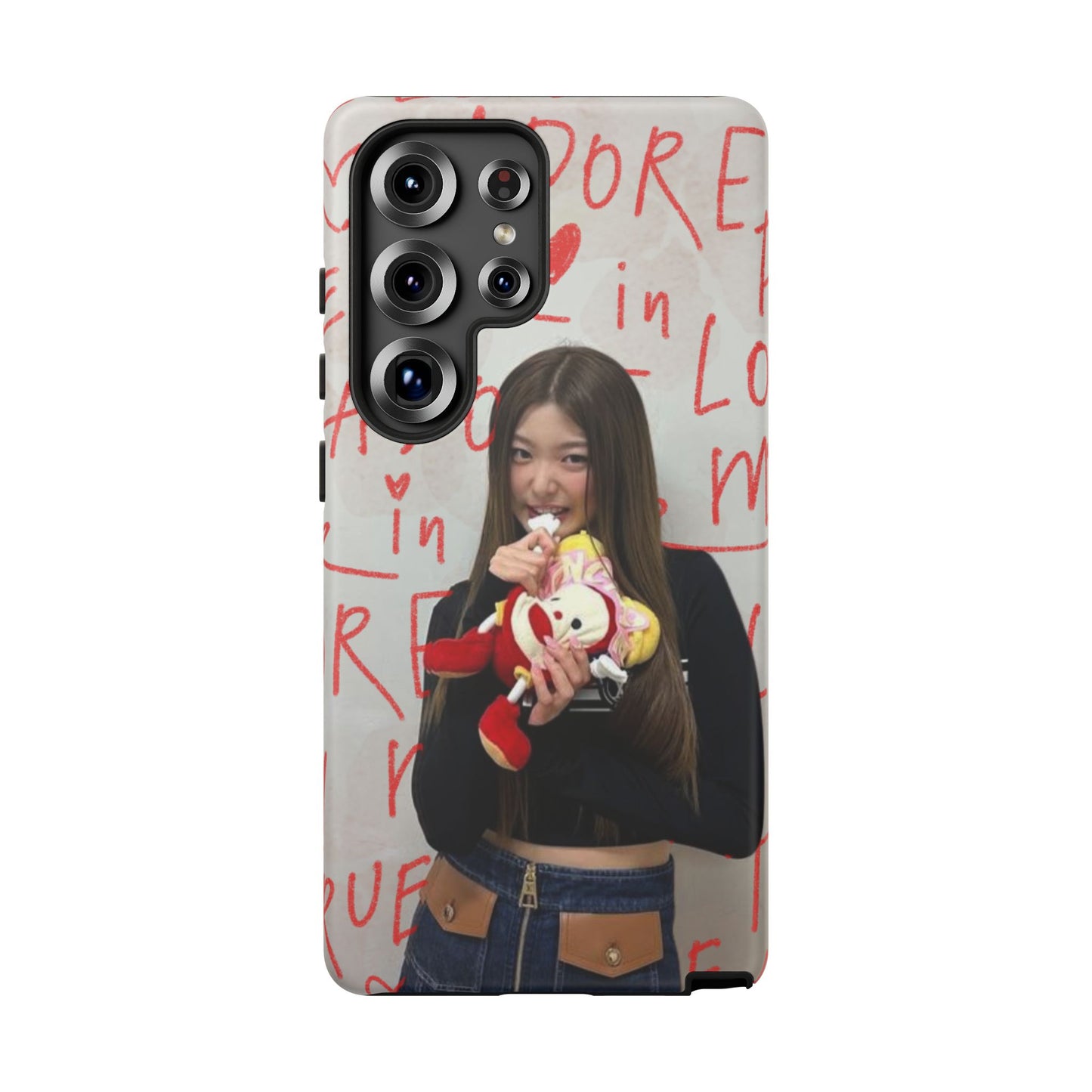 Yoonchae Phone Case — Adore Graffiti Heart Background