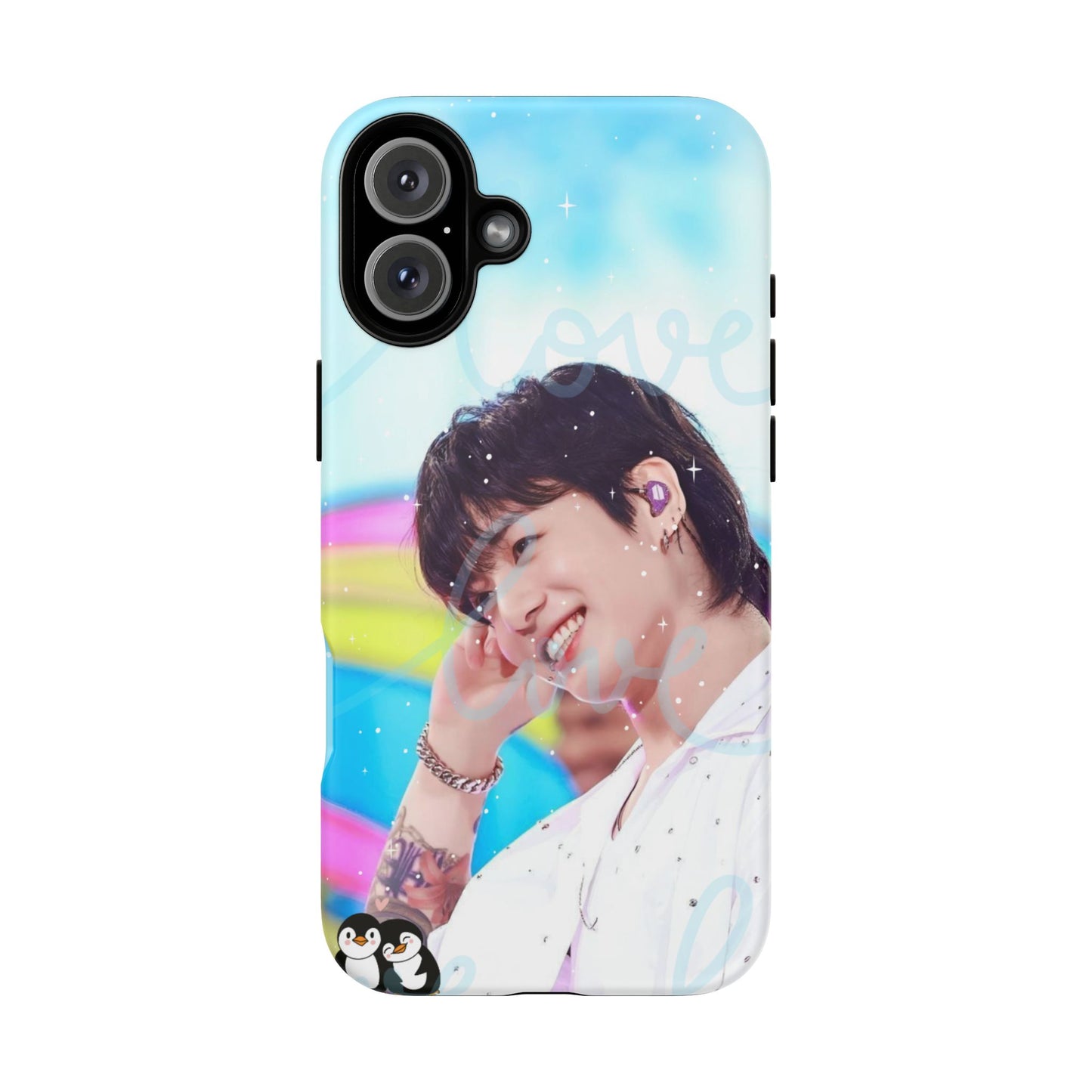 Jungkook Phone Case - Love Rainbow Kpop Design